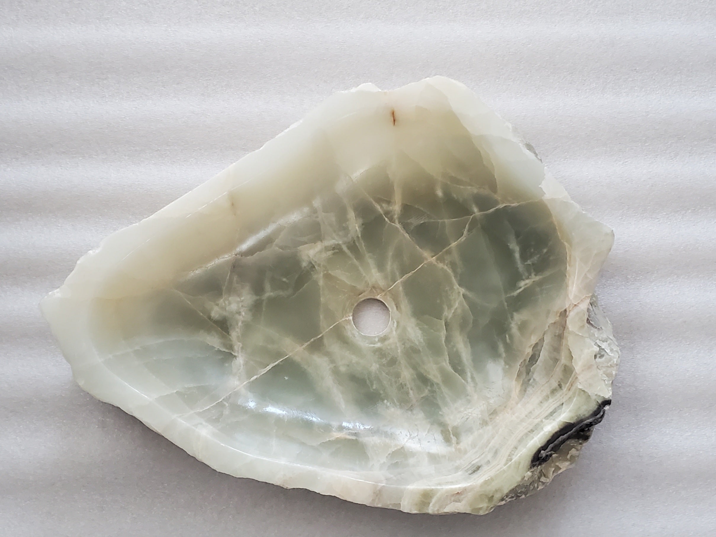 S23_32 Onyx Stone Vessel Bathroom Sink - 23 x 18 inch