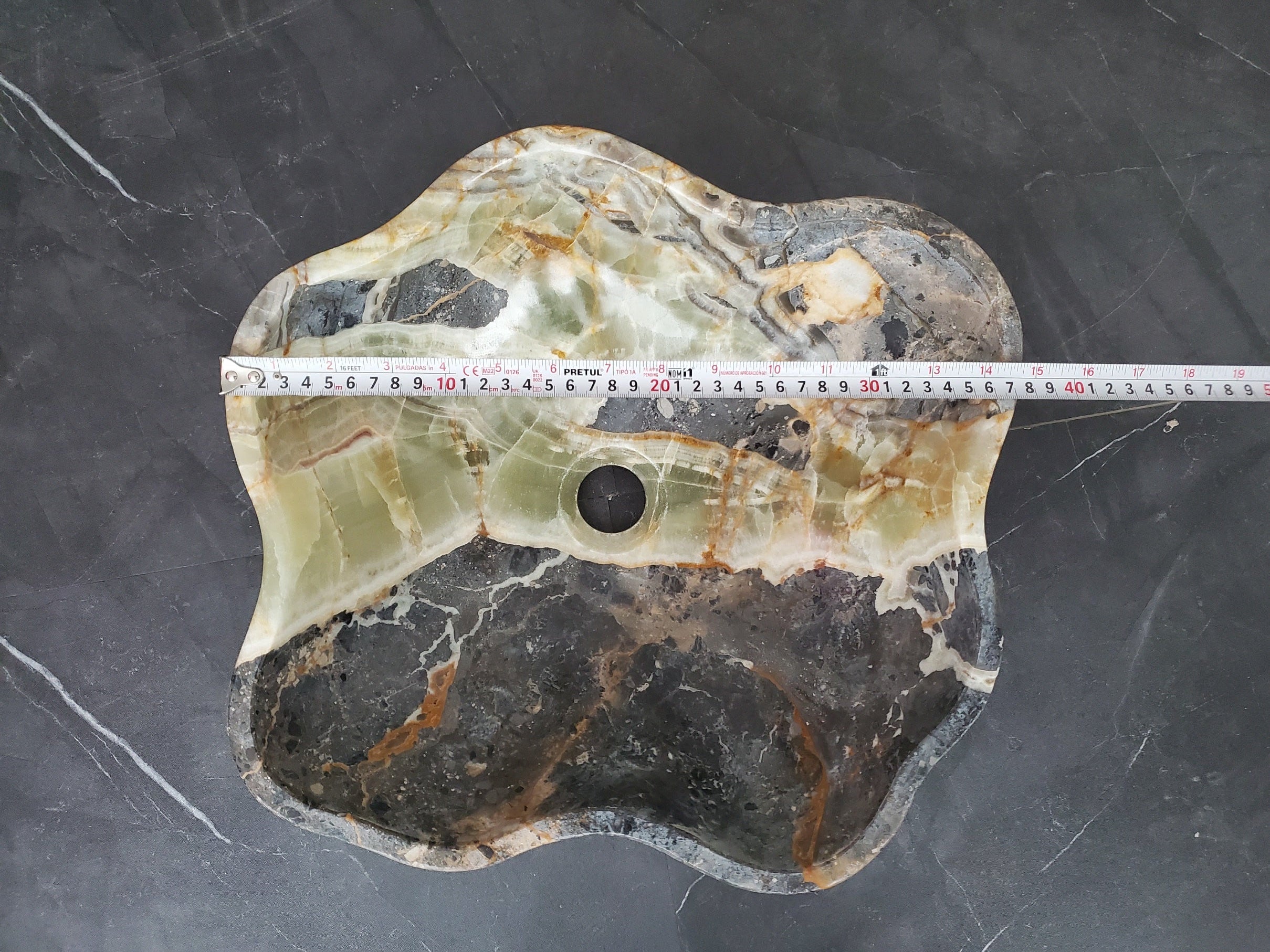 S28_06 Natural Stone Vessel Bathroom Sink