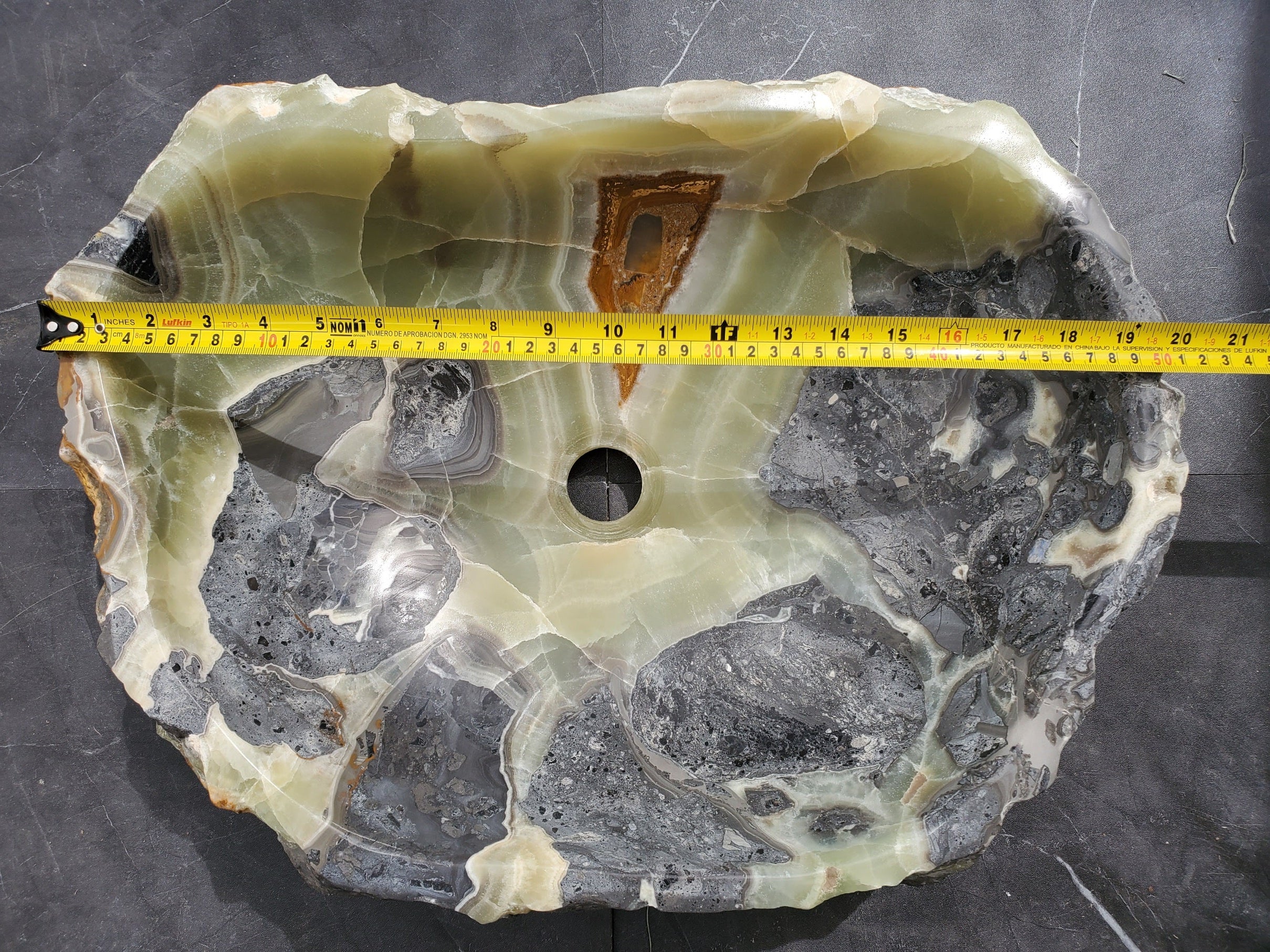 S31_14 Onyx Stone Vessel Bathroom Sink