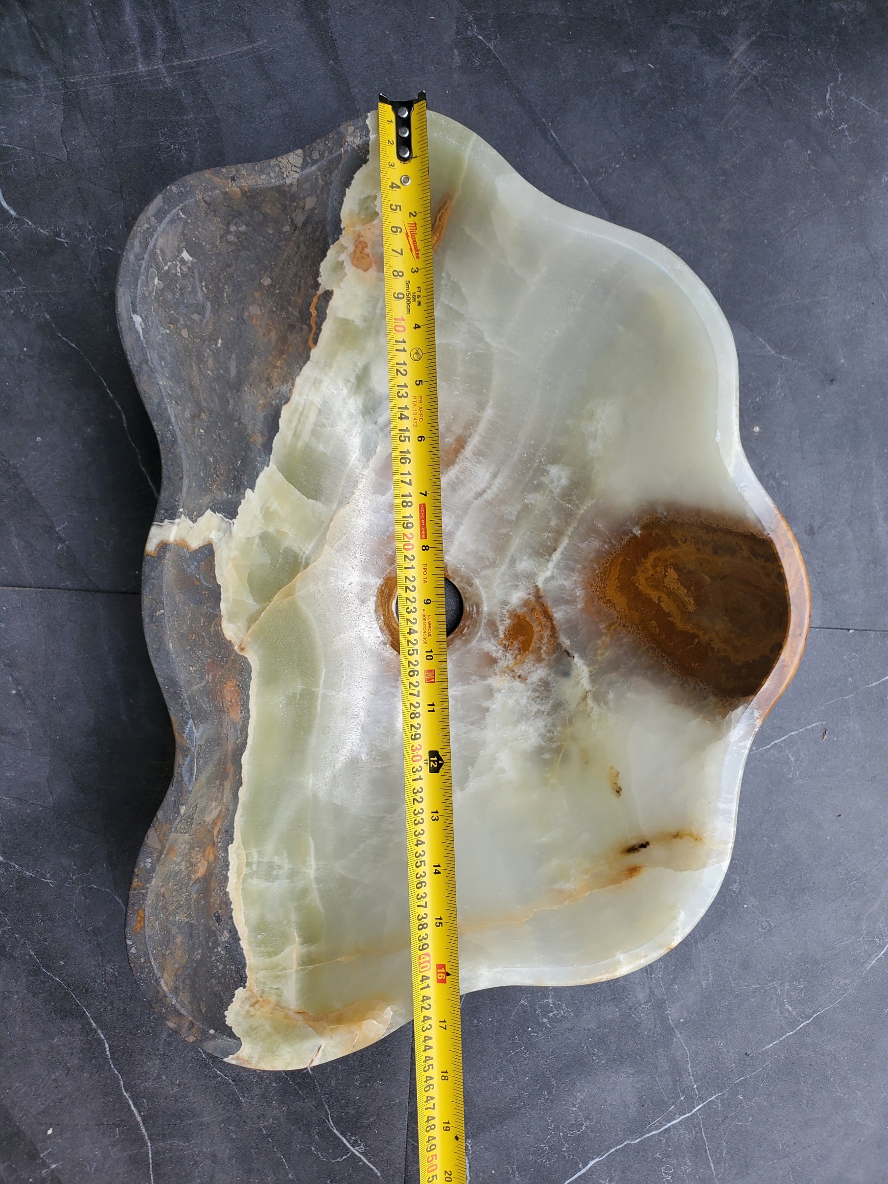 SET1059 Onyx Stone Vessel Bathroom Sink (Set of Two)