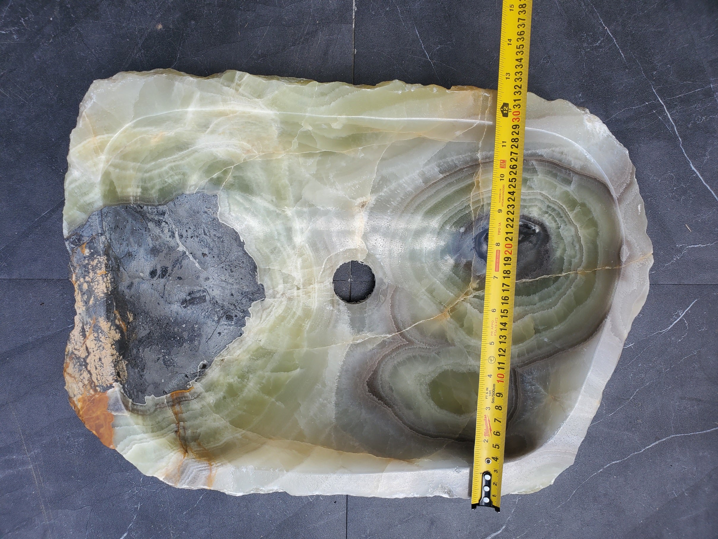 SET1053 Onyx Stone Vessel Bathroom Sink (Set of Two)