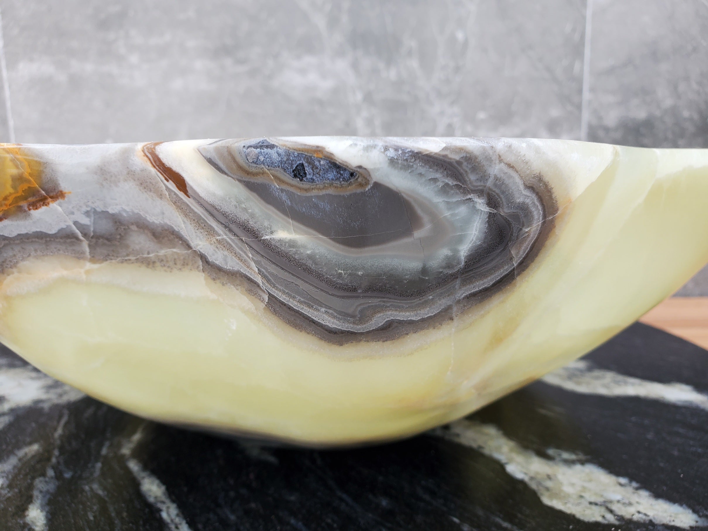 S30_13 Onyx Stone Vessel Bathroom Sink