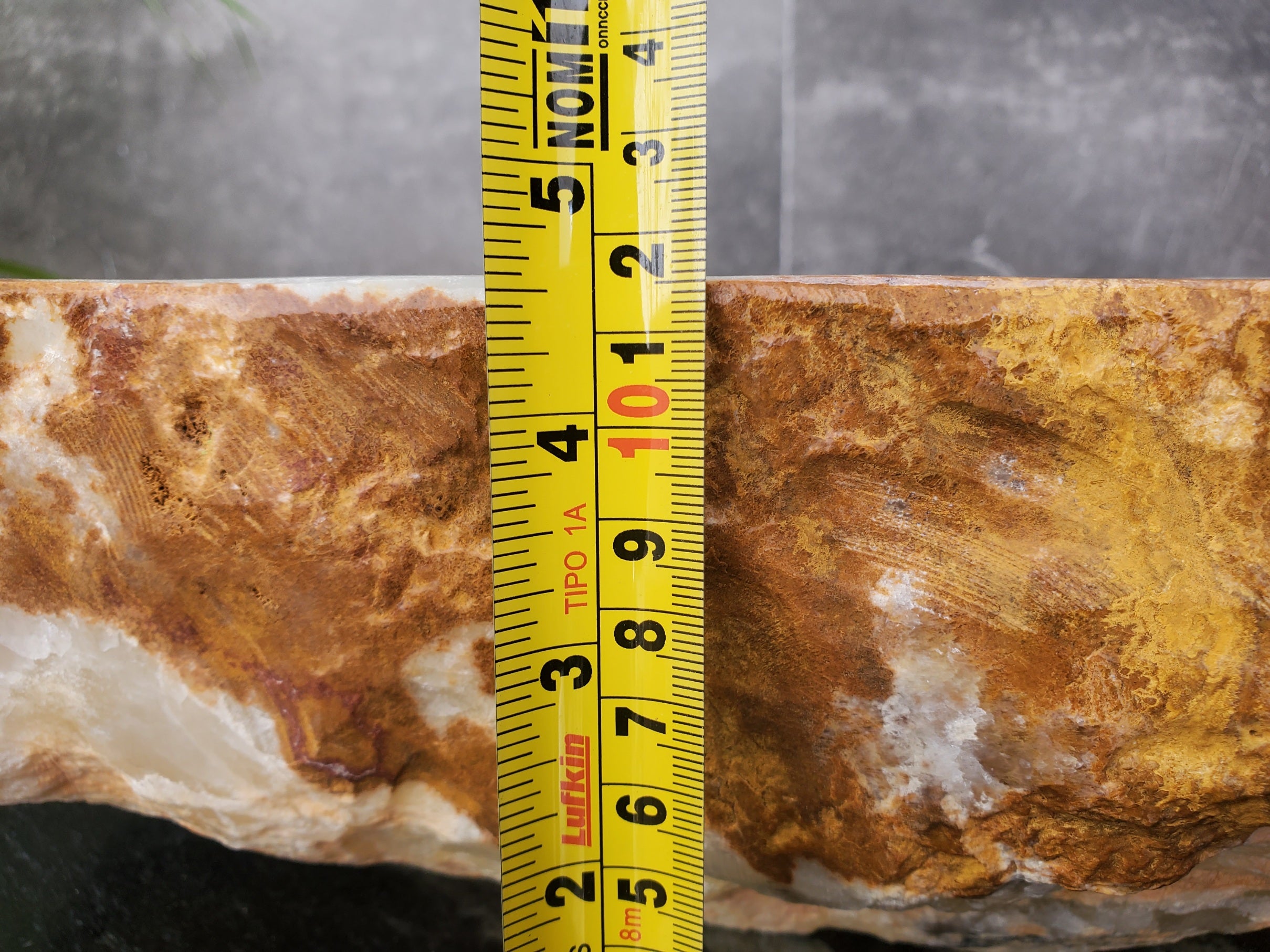 S31_22 Onyx Stone Vessel Bathroom Sink