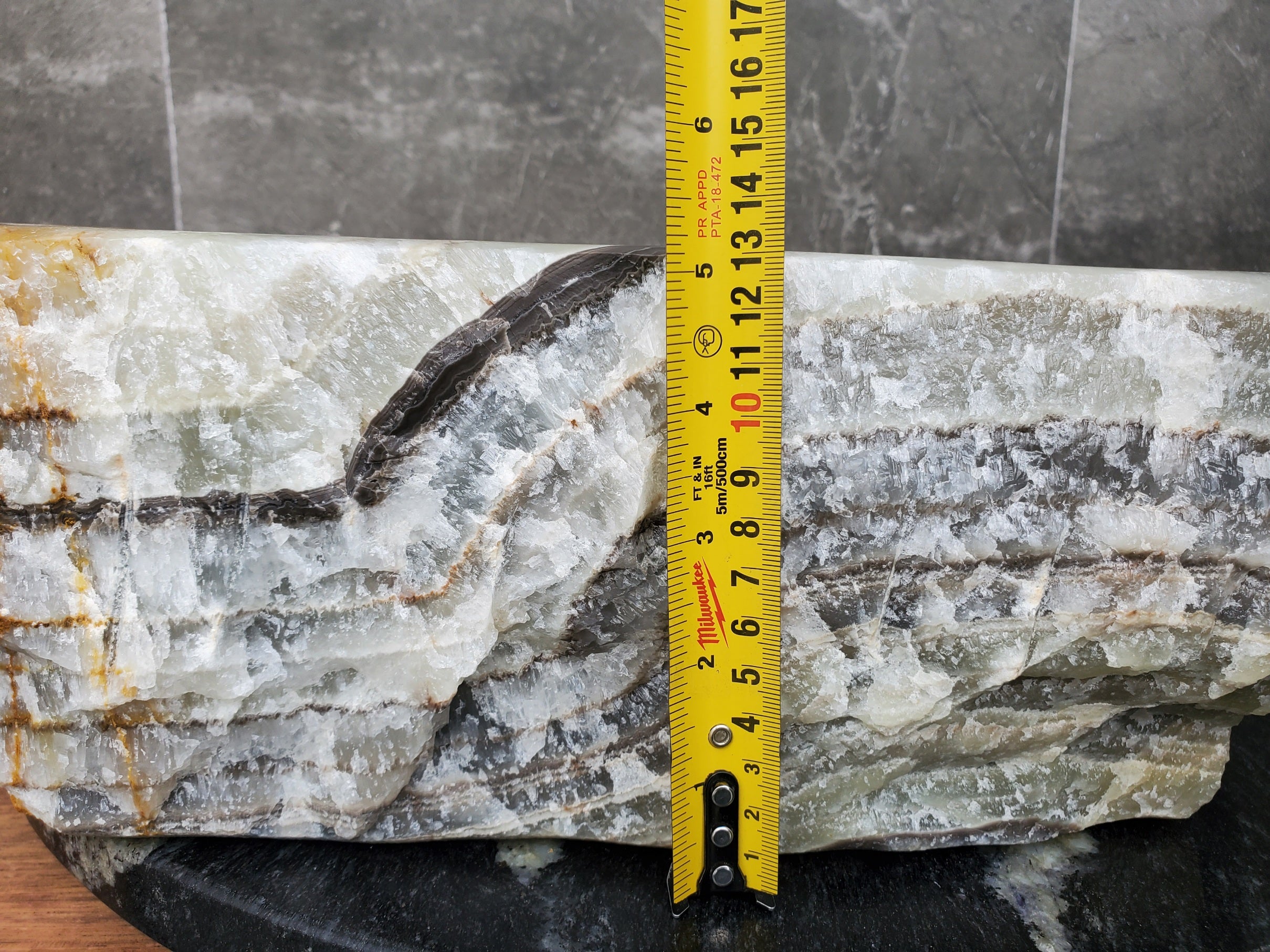 S30_29 Onyx Stone Vessel Bathroom Sink