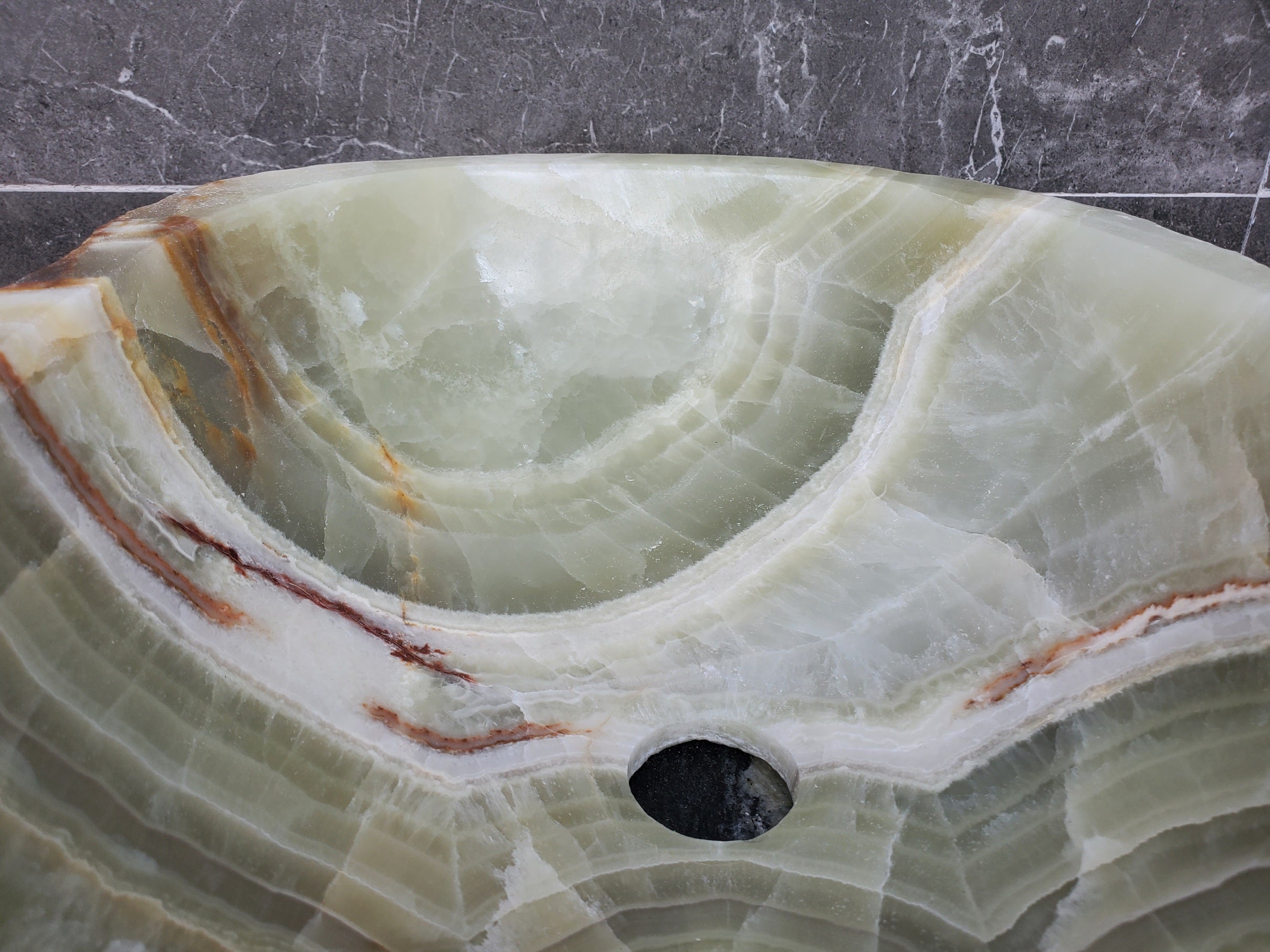 S29_20 Onyx Stone Vessel Bathroom Sink