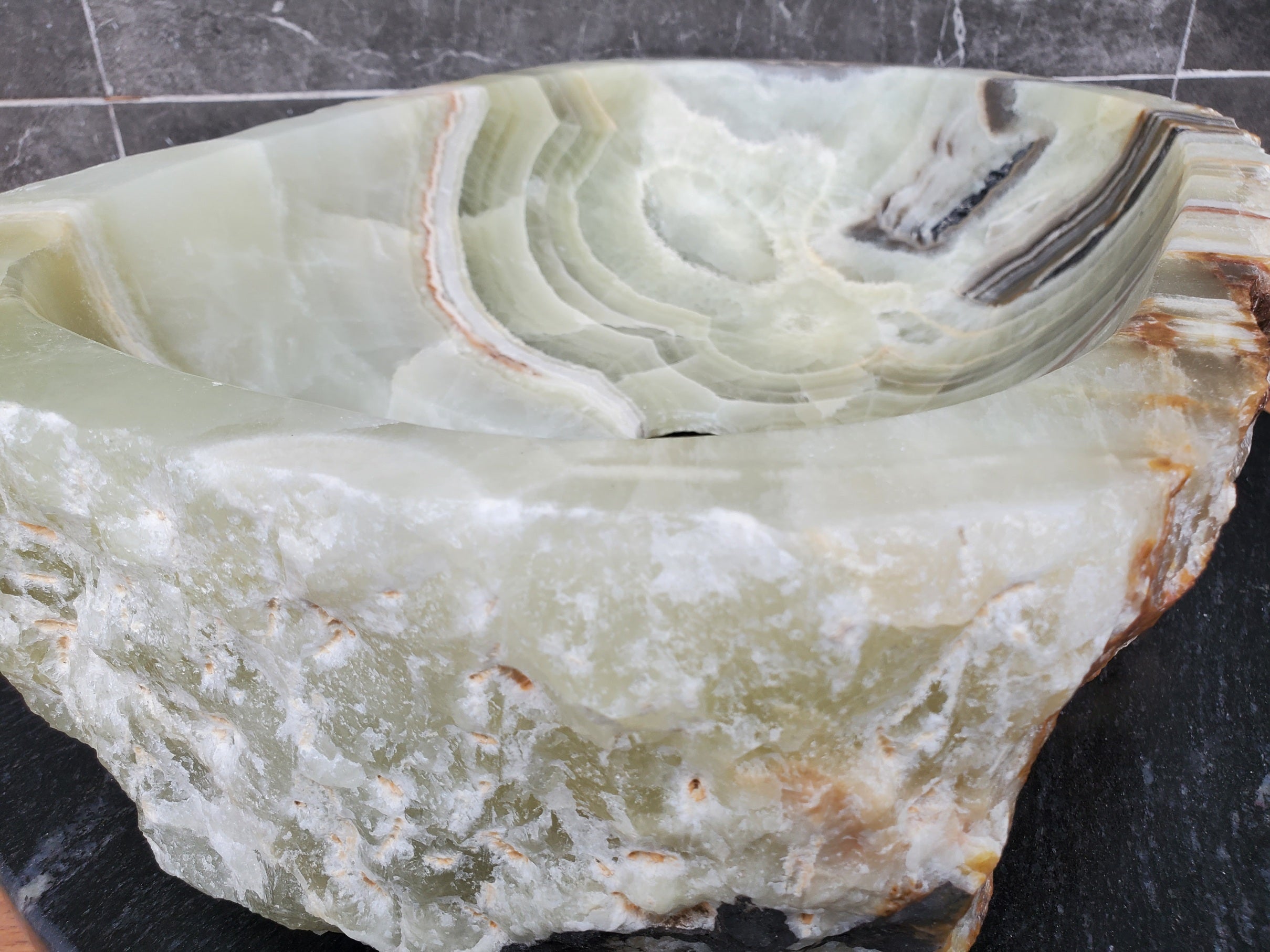 S29_20 Onyx Stone Vessel Bathroom Sink
