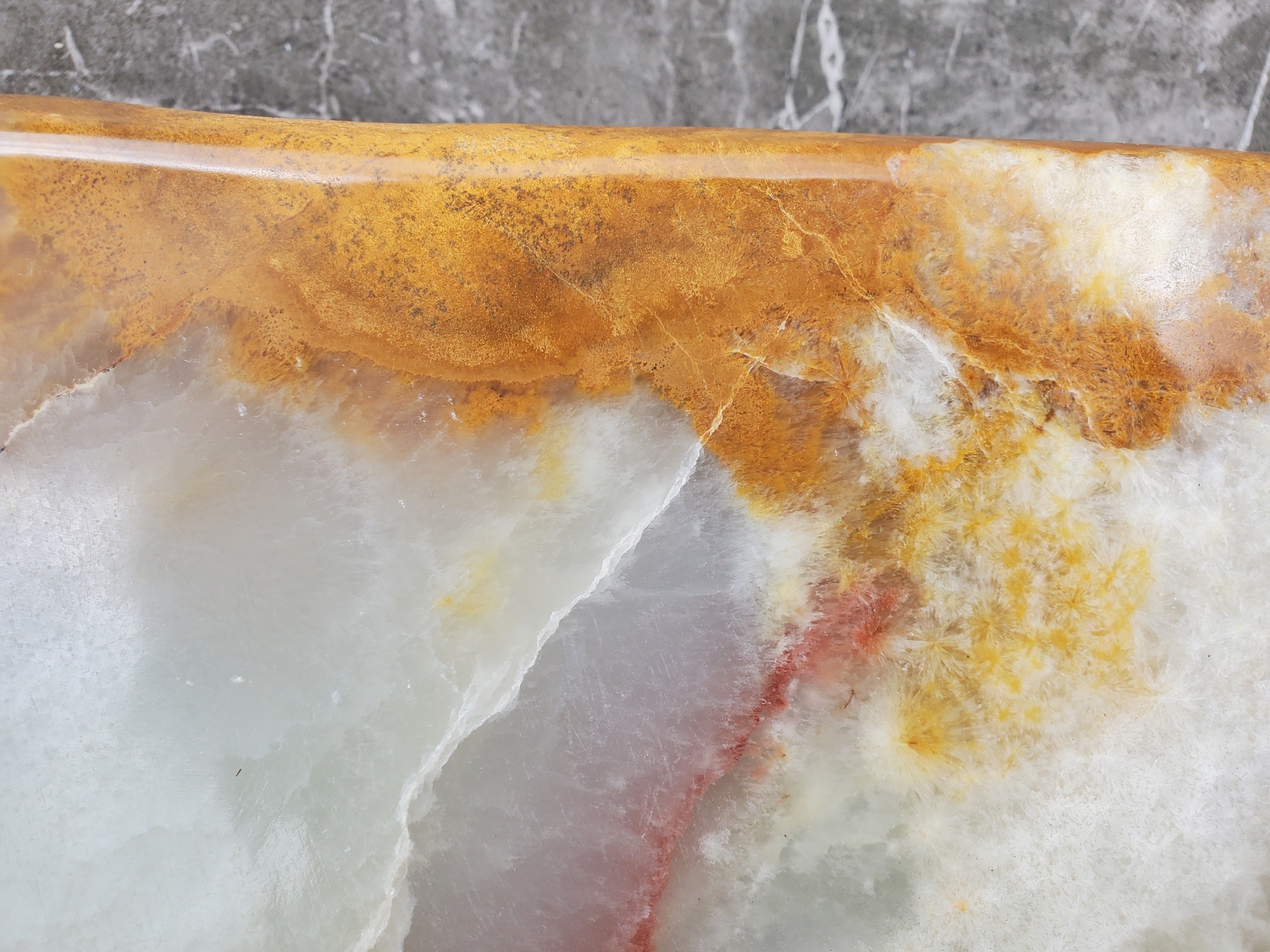 S30_28 Onyx Stone Vessel Bathroom Sink