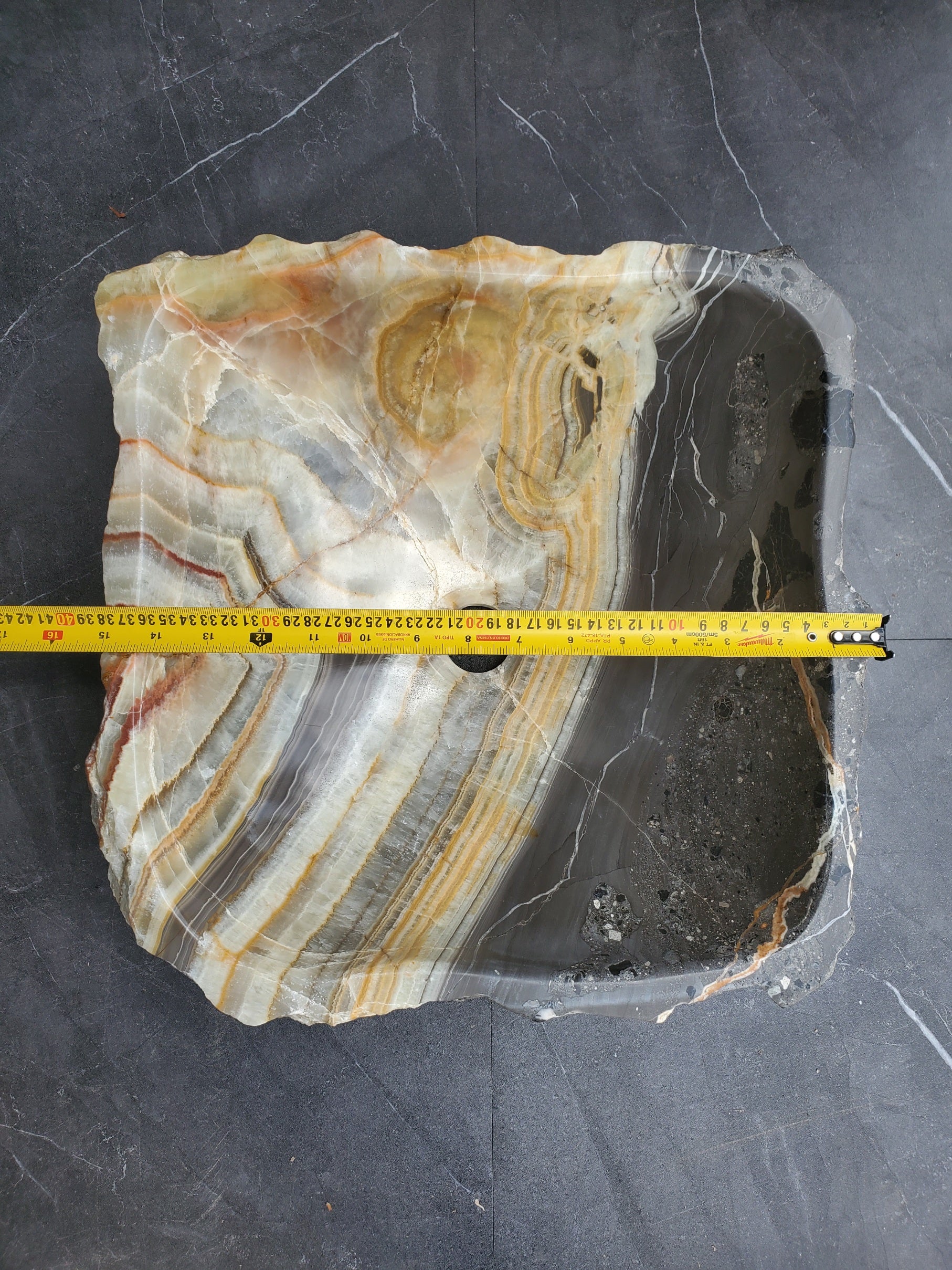 SET1060 Onyx Stone Vessel Bathroom Sink (Set of Two)