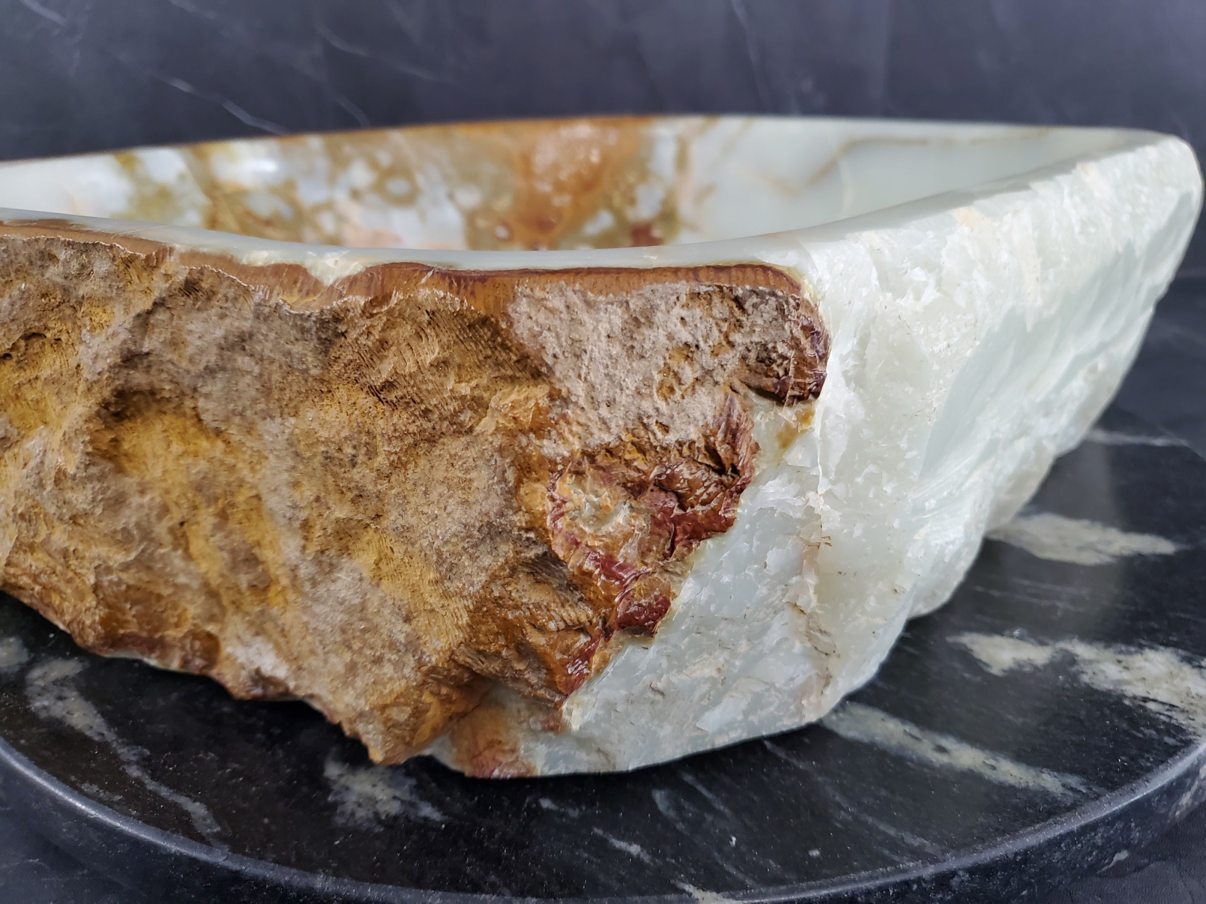 S25_26 Onyx Stone Vessel Bathroom Sink