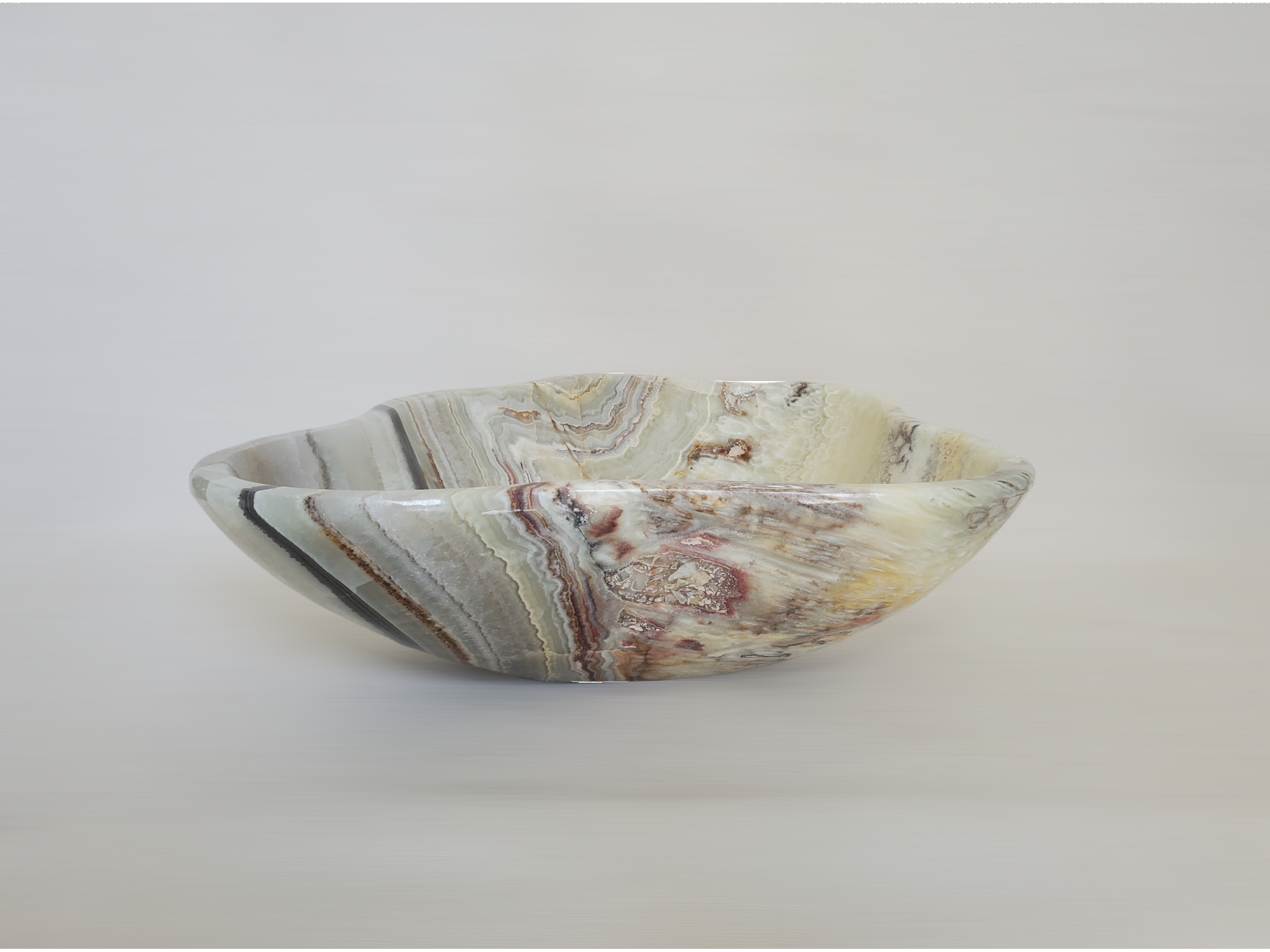 S21_05 Onyx Stone Vessel Bathroom Sink