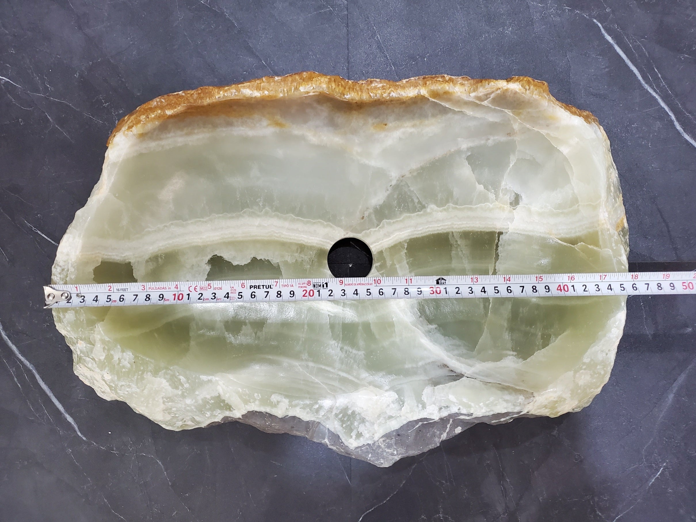 S28_16 Onyx Stone Vessel Bathroom Sink