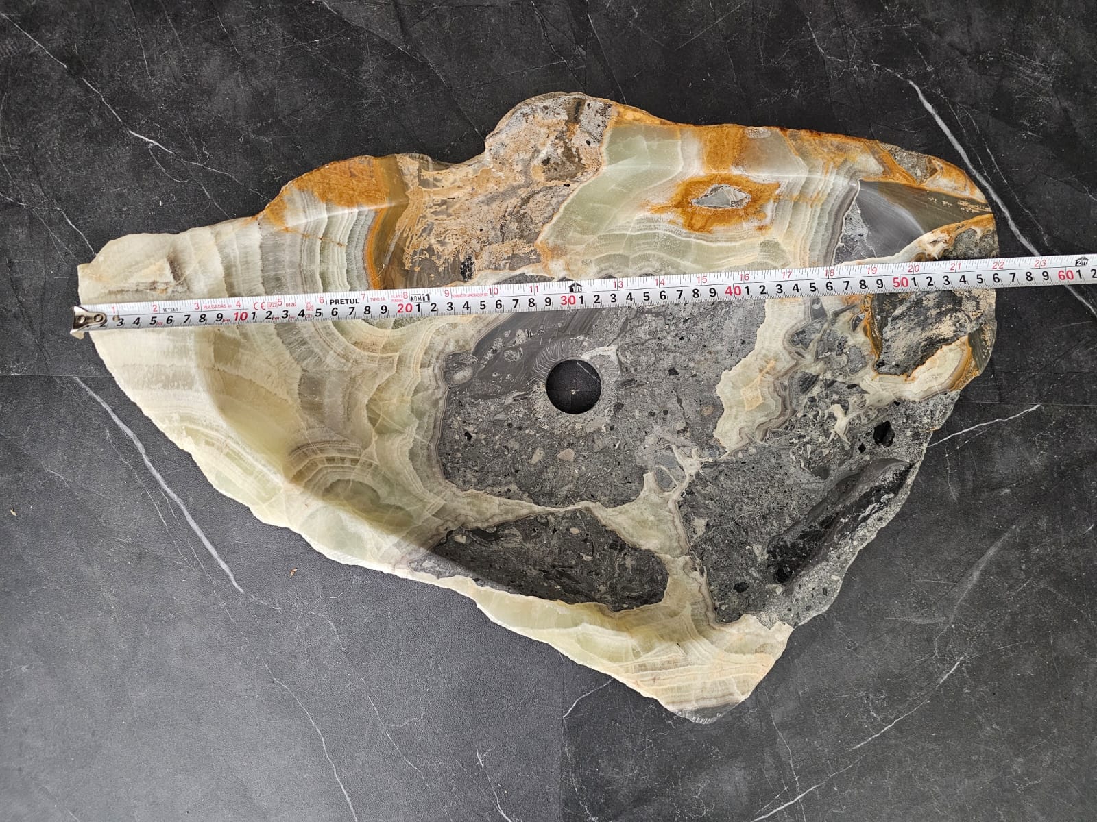 S29_04 Onyx Stone Vessel Bathroom Sink