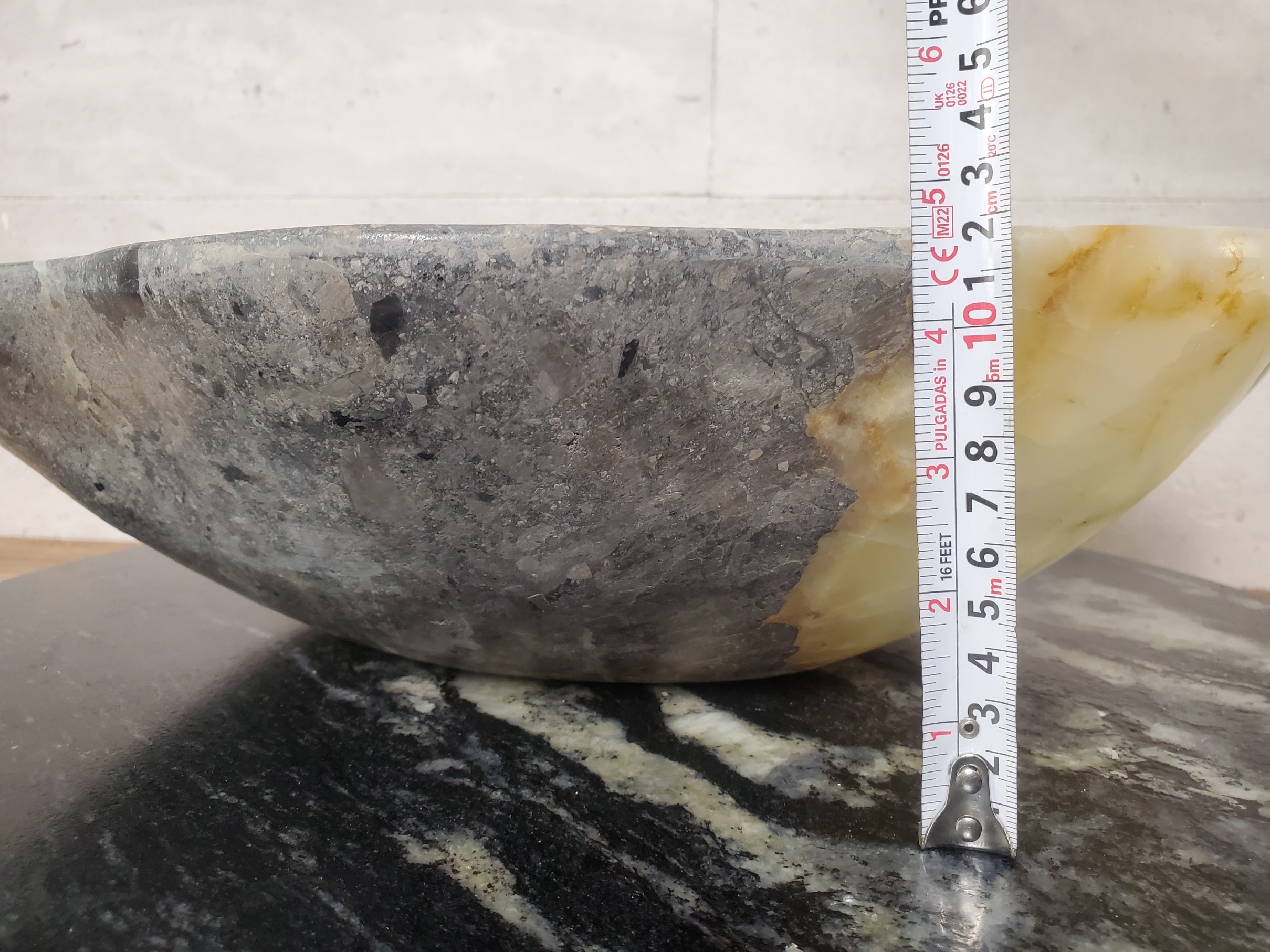 SET1038 Onyx Stone Vessel Bathroom Sink (Set of Two)