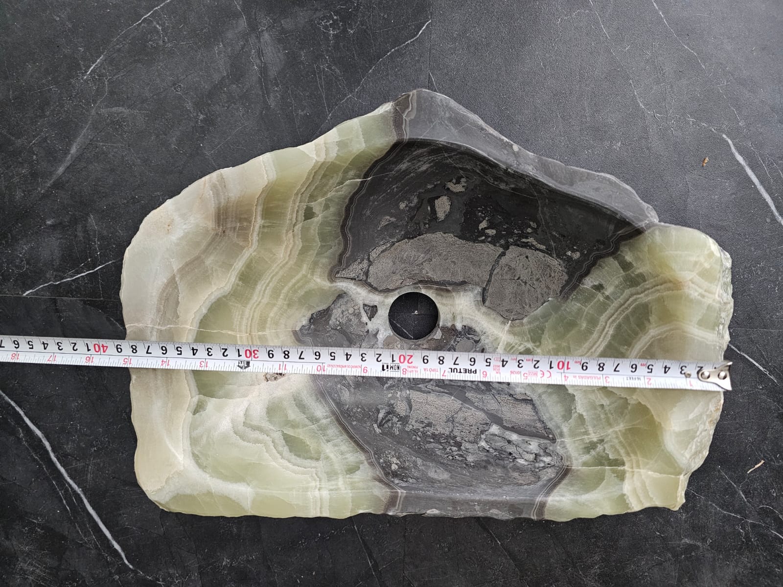 S29_02 Onyx Stone Vessel Bathroom Sink