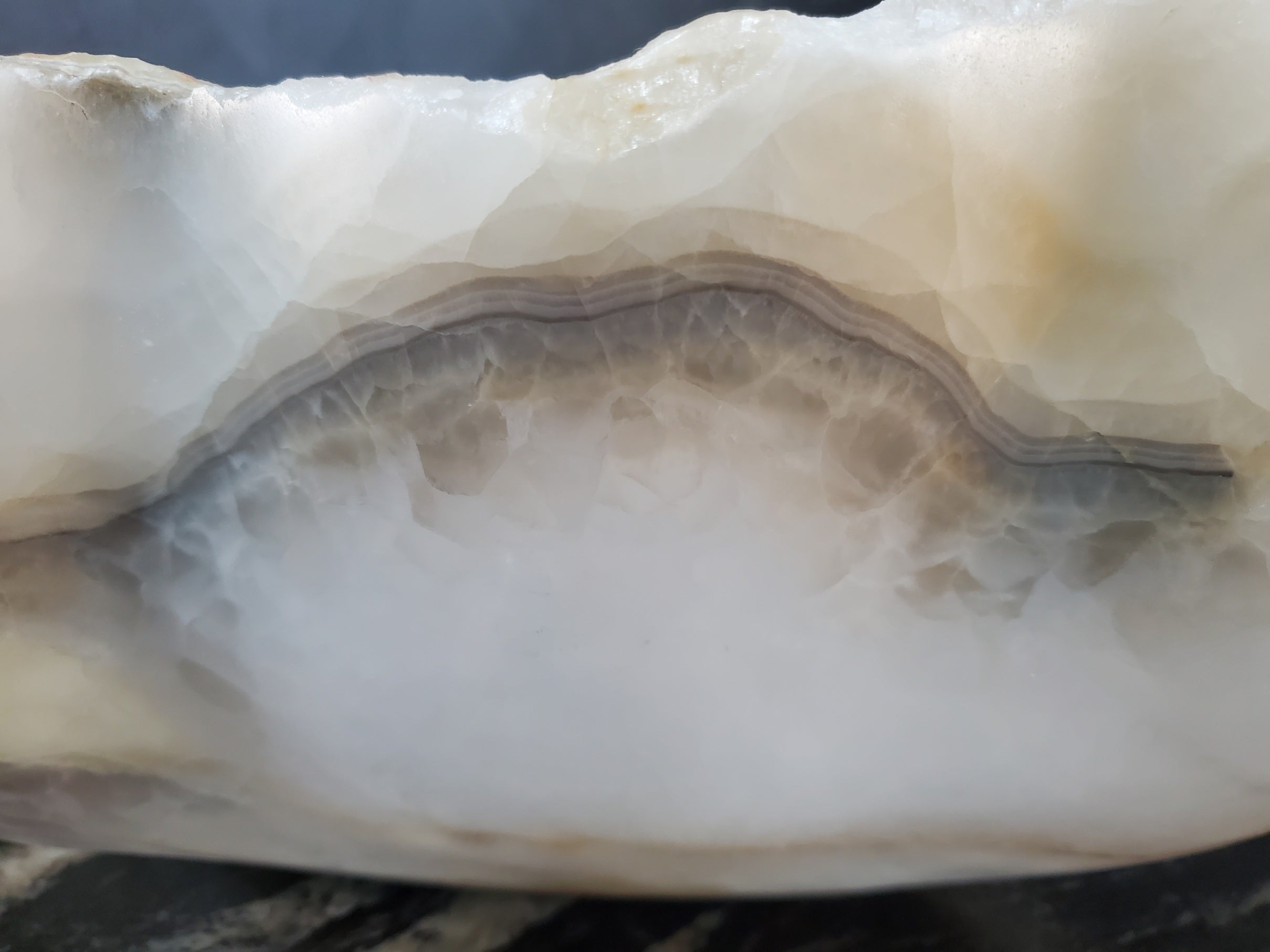 S27_19 Onyx Stone Bathroom Vessel Sink