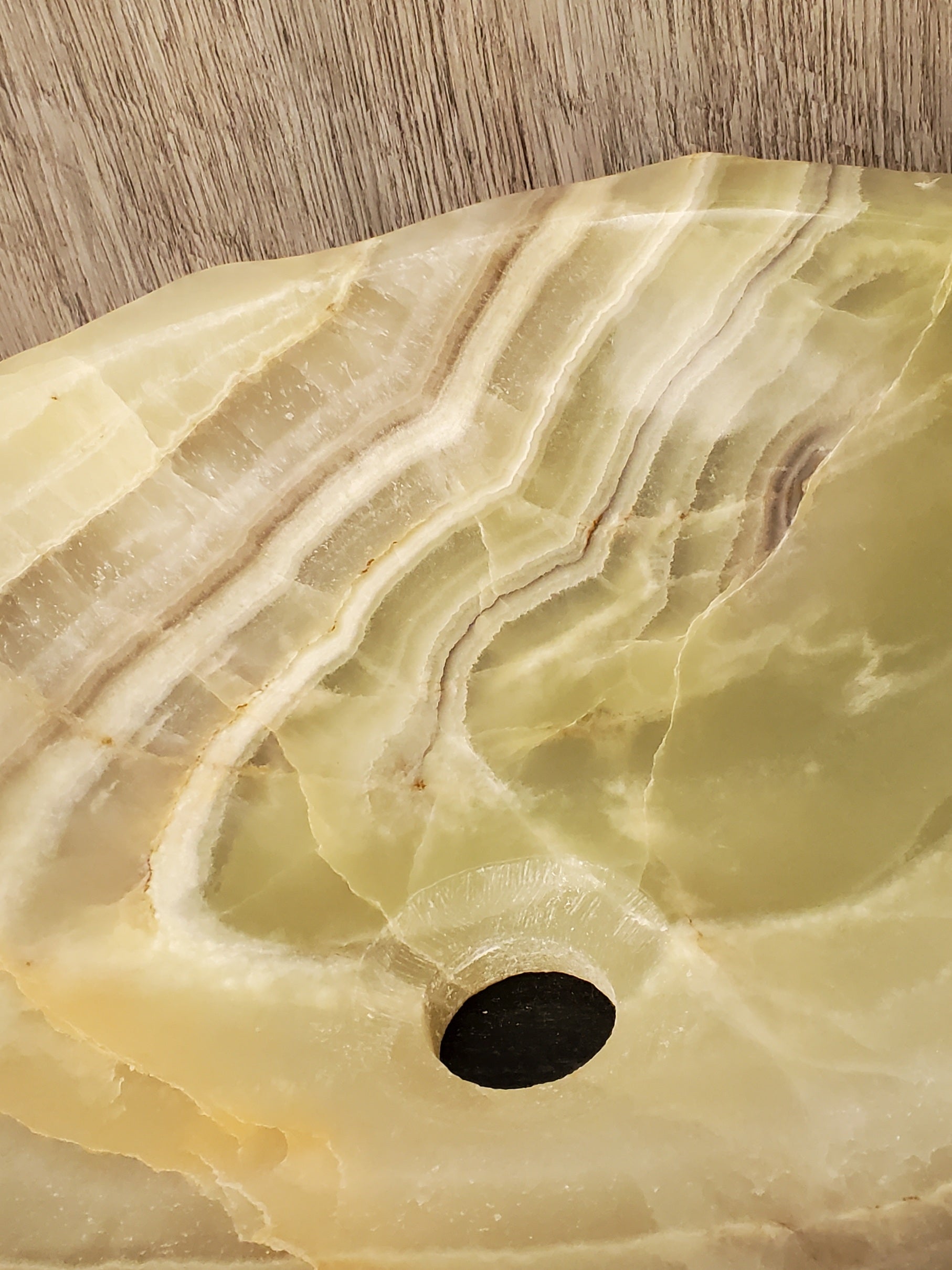 S23_22 Onyx Stone Vessel Bathroom Sink - 21 x 16 inch