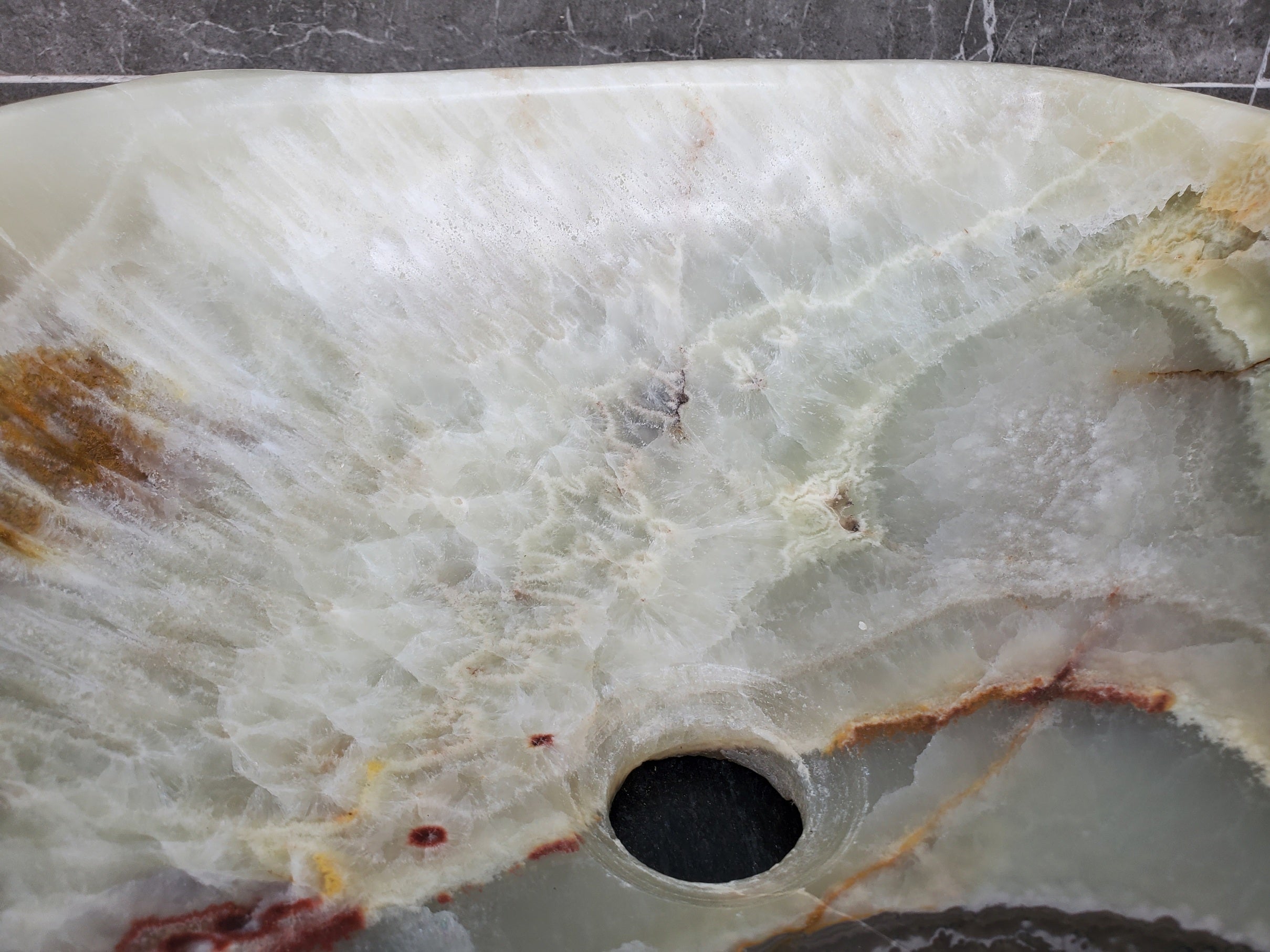 S30_29 Onyx Stone Vessel Bathroom Sink