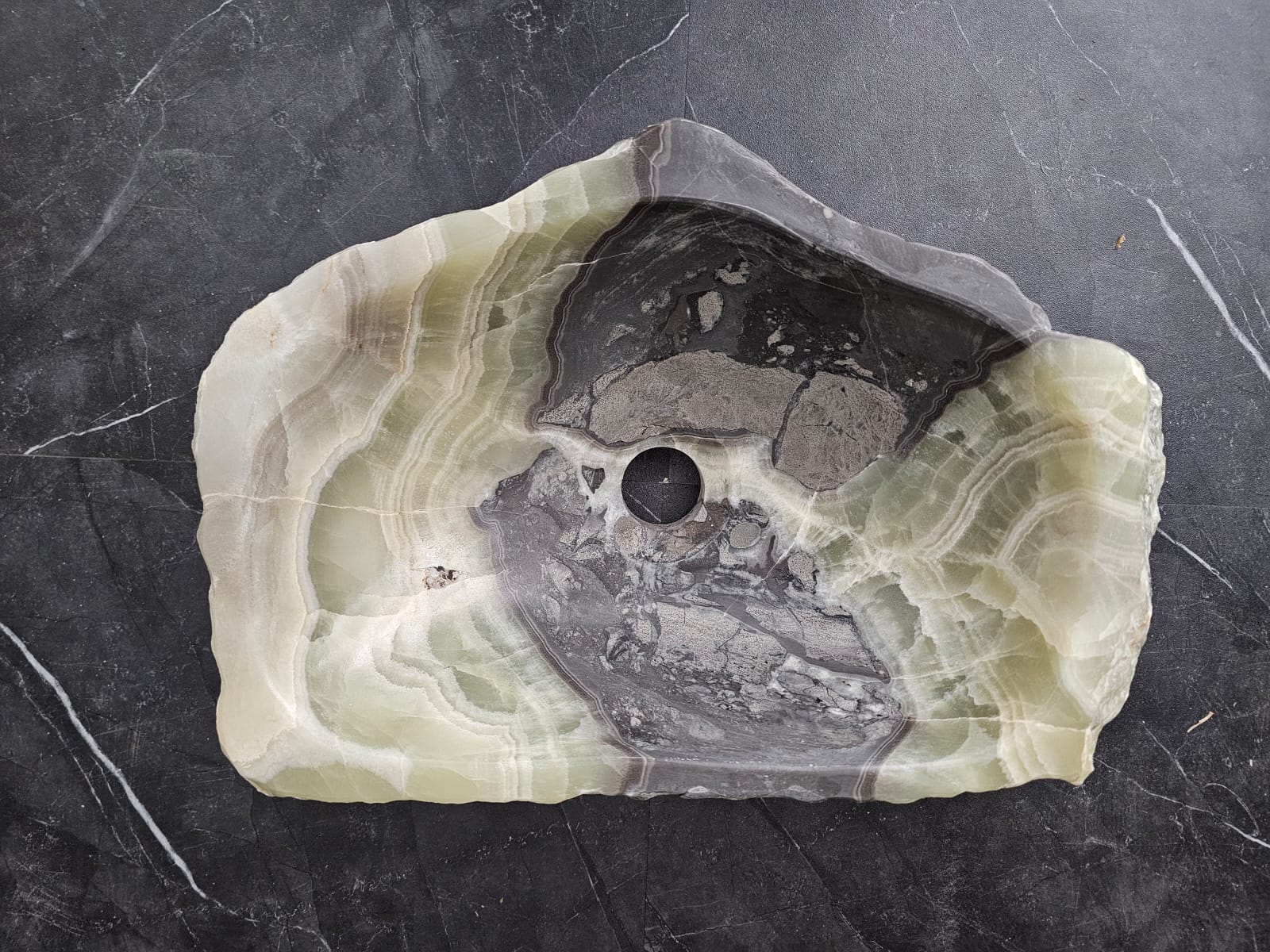 S29_02 Onyx Stone Vessel Bathroom Sink