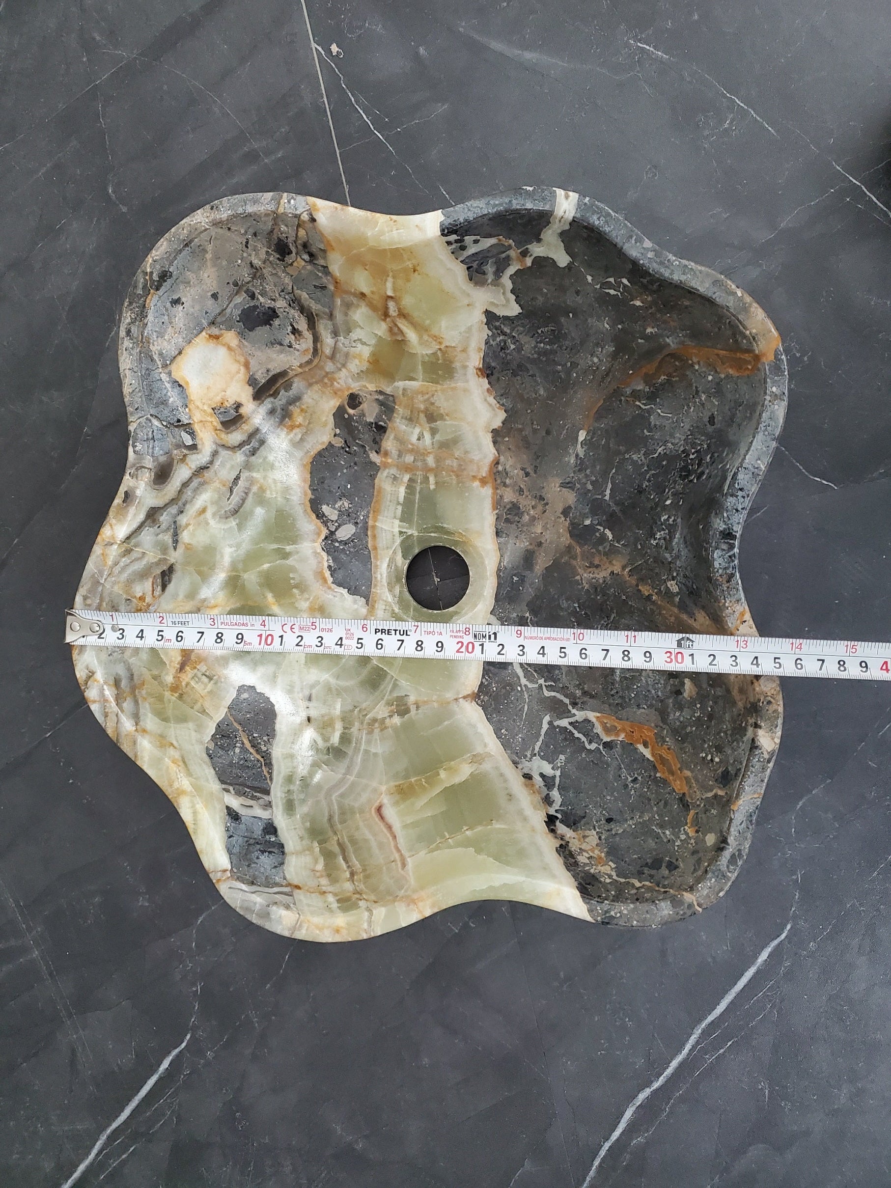 S28_06 Natural Stone Vessel Bathroom Sink