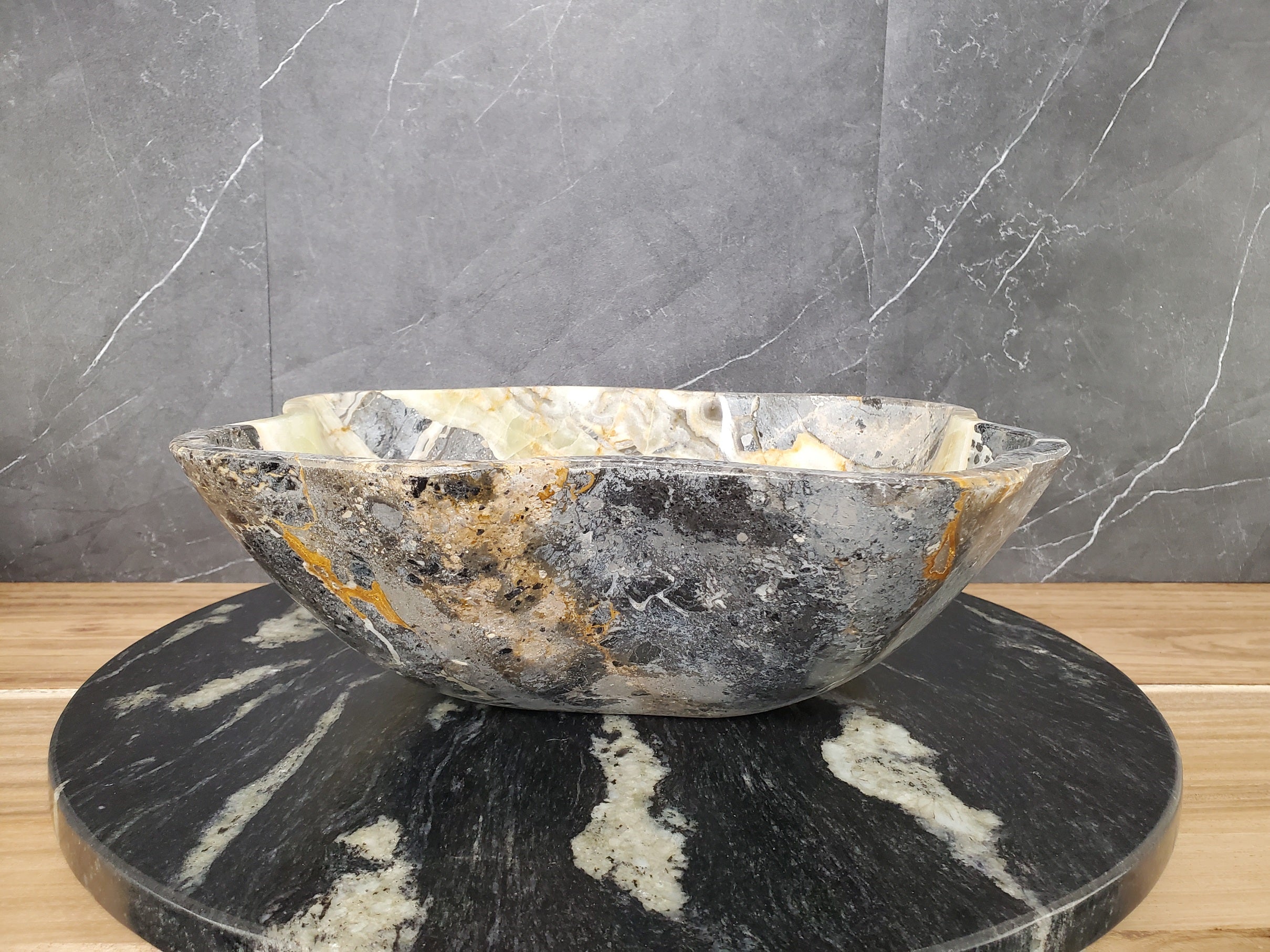 S28_06 Natural Stone Vessel Bathroom Sink