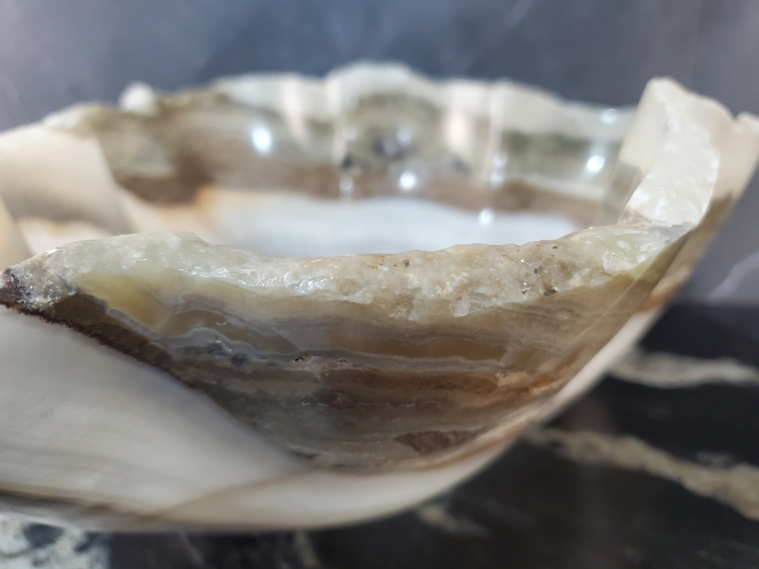 S27_19 Onyx Stone Bathroom Vessel Sink