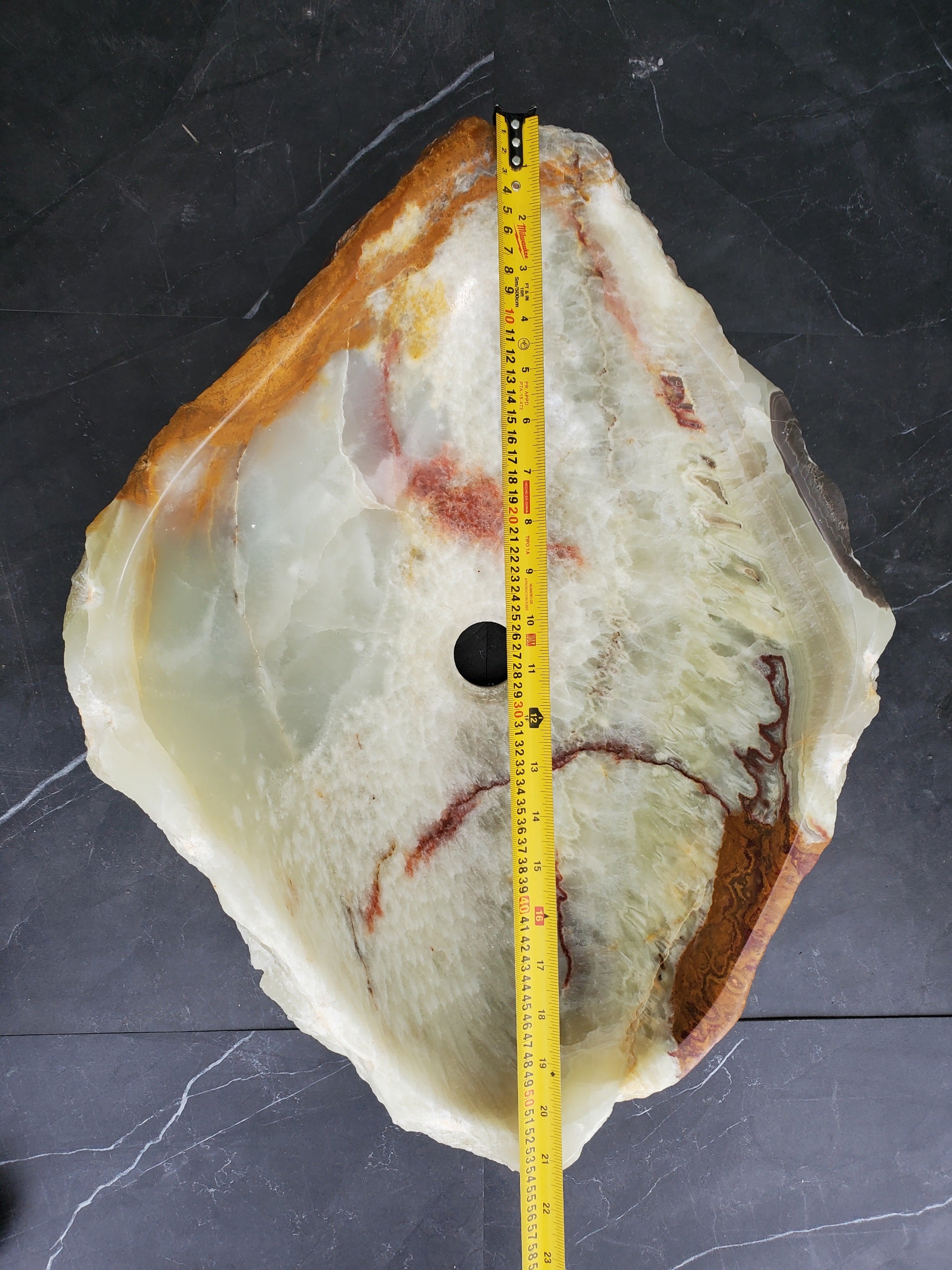 SET1061 Onyx Stone Vessel Bathroom Sink (Set of Two)