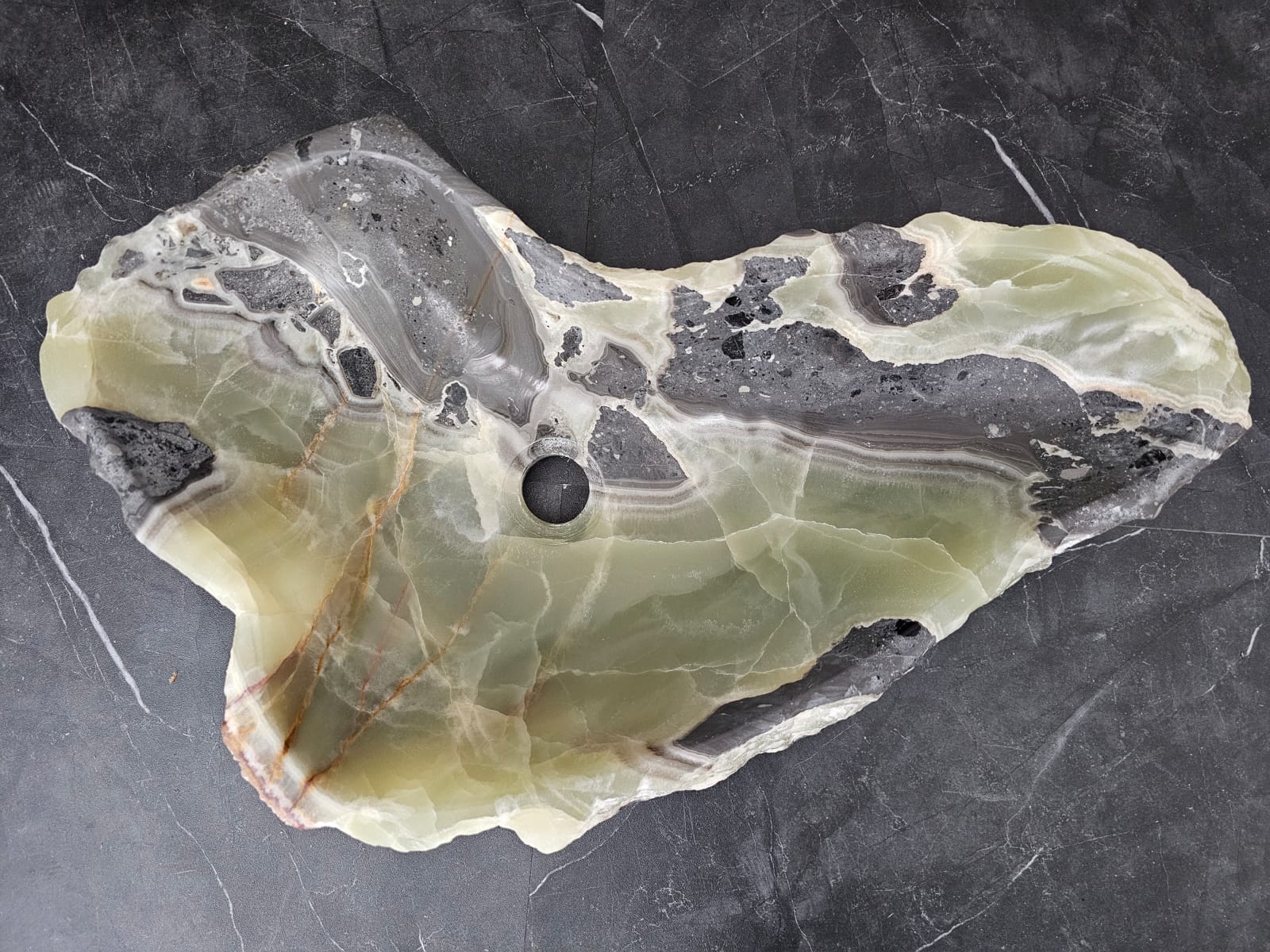 S29_01 Onyx Stone Vessel Bathroom Sink