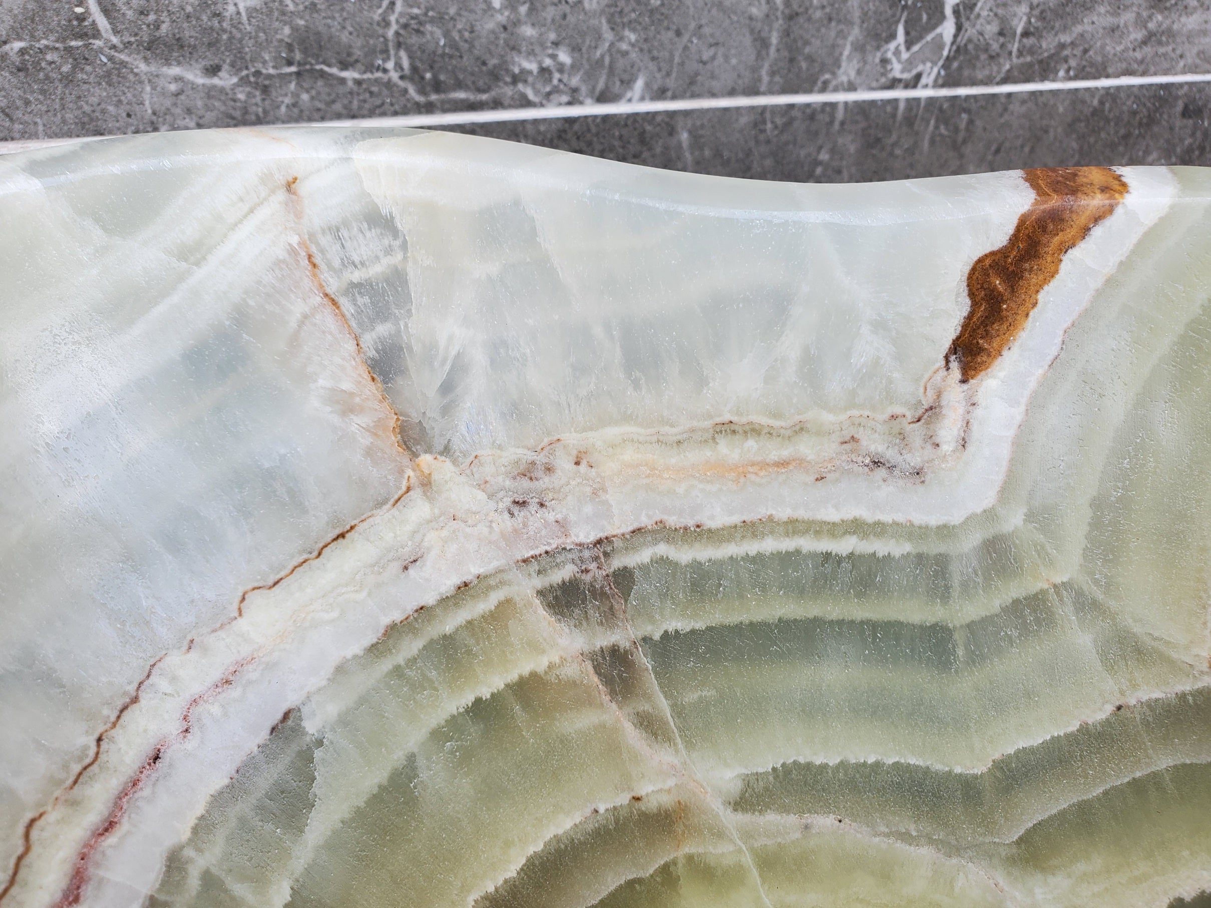 S30_13 Onyx Stone Vessel Bathroom Sink