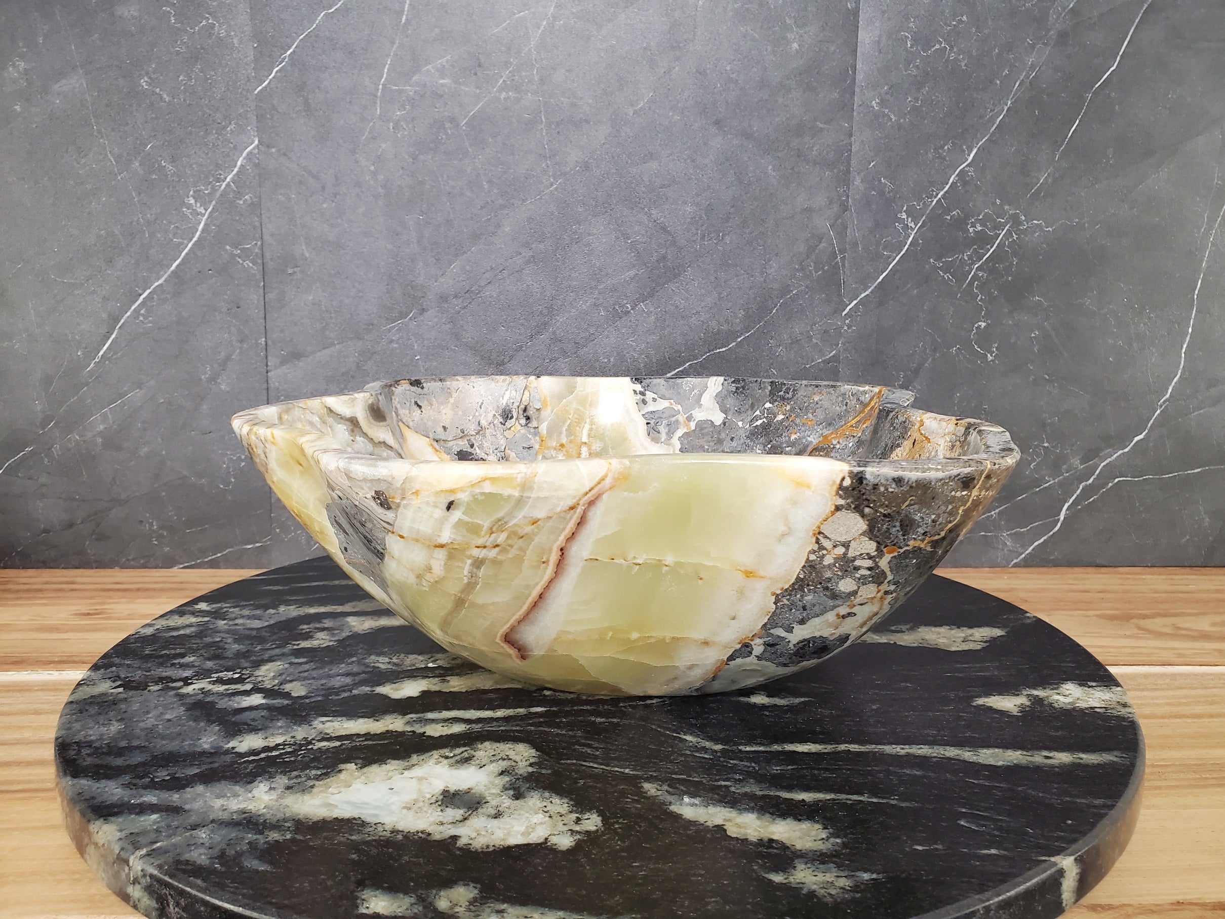 S28_06 Natural Stone Vessel Bathroom Sink