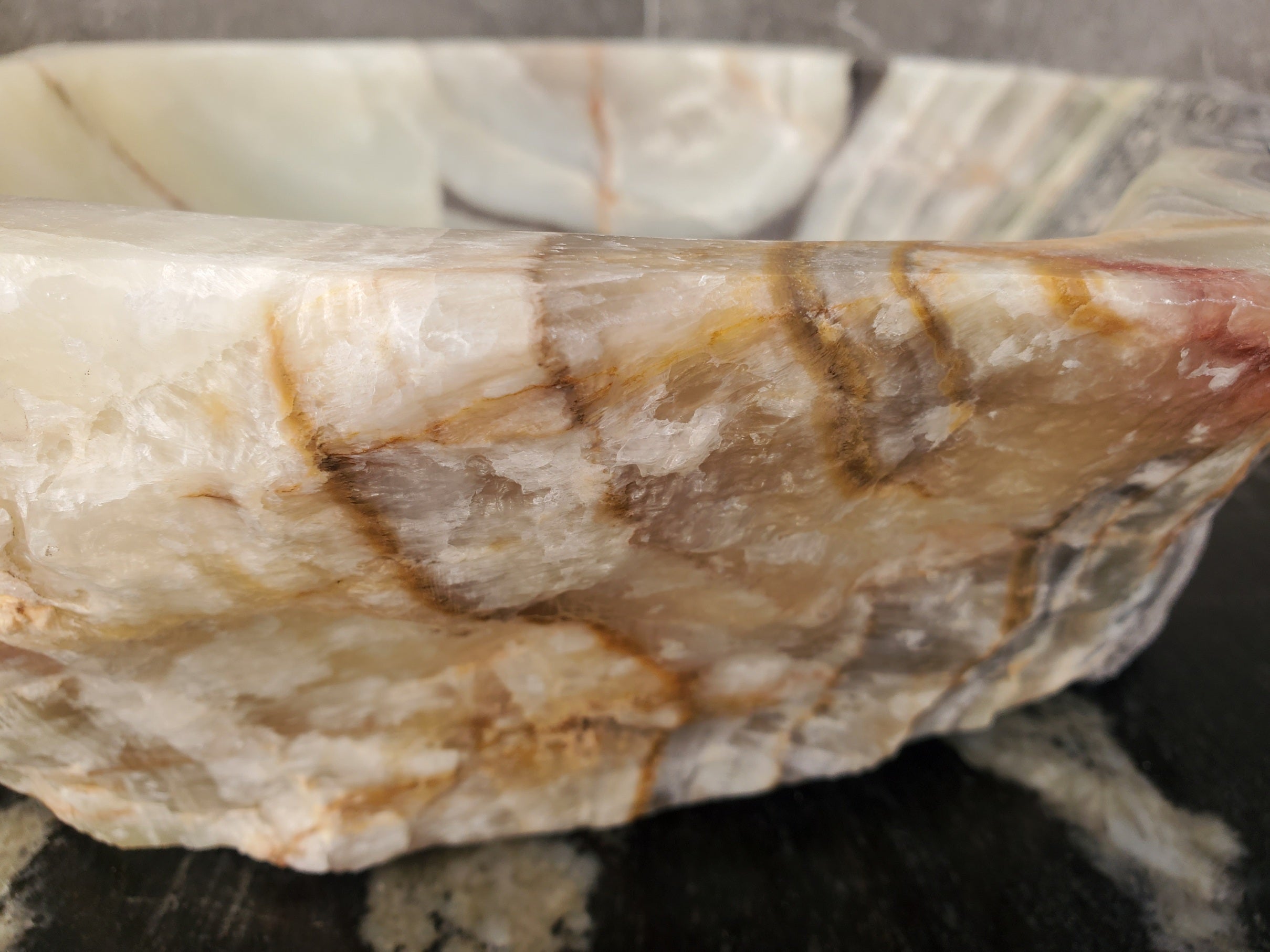 S31_18 Onyx Stone Vessel Bathroom Sink