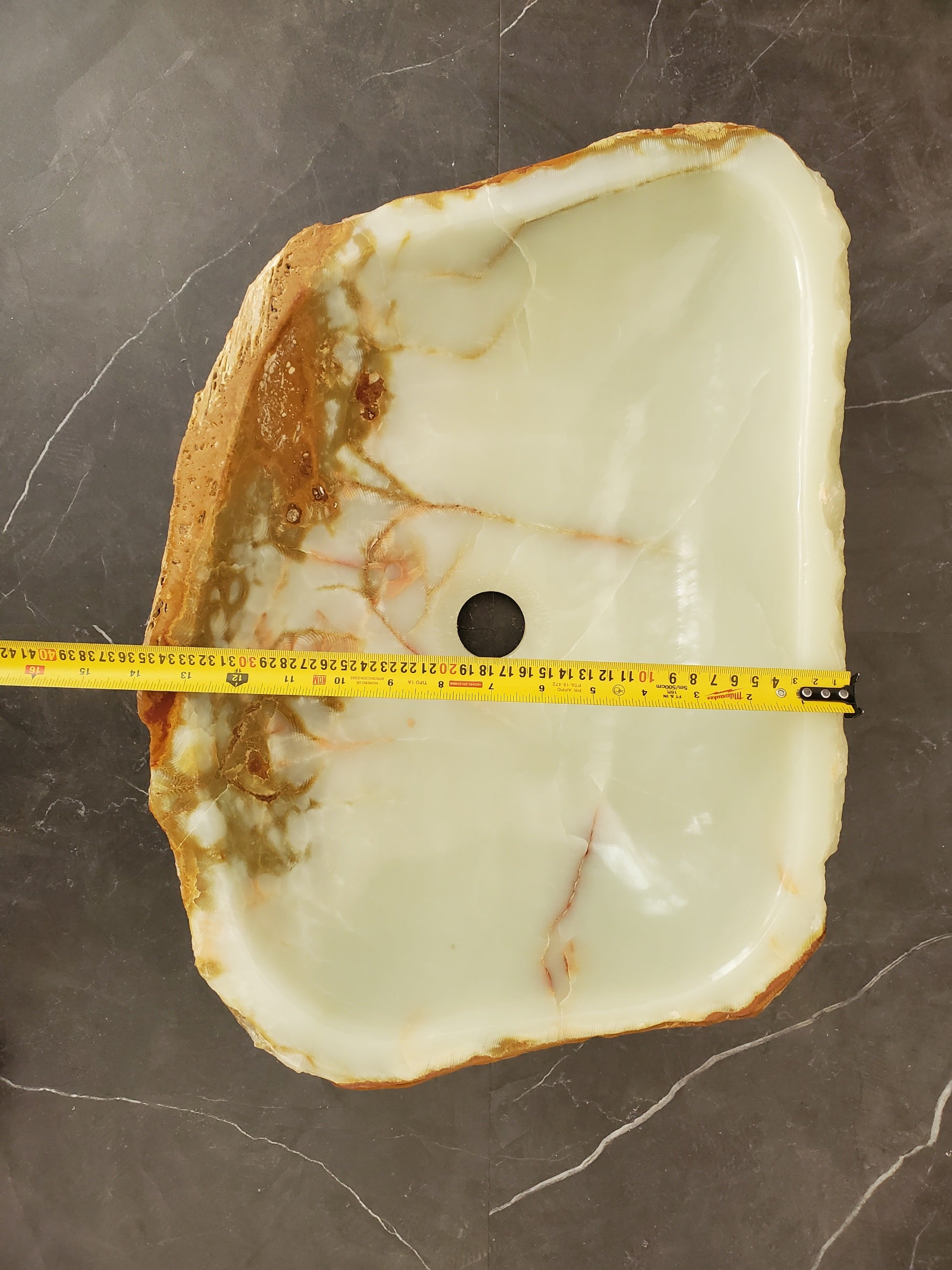 SET1016 Onyx Stone Vessel Bathroom Sink (Set of Two)