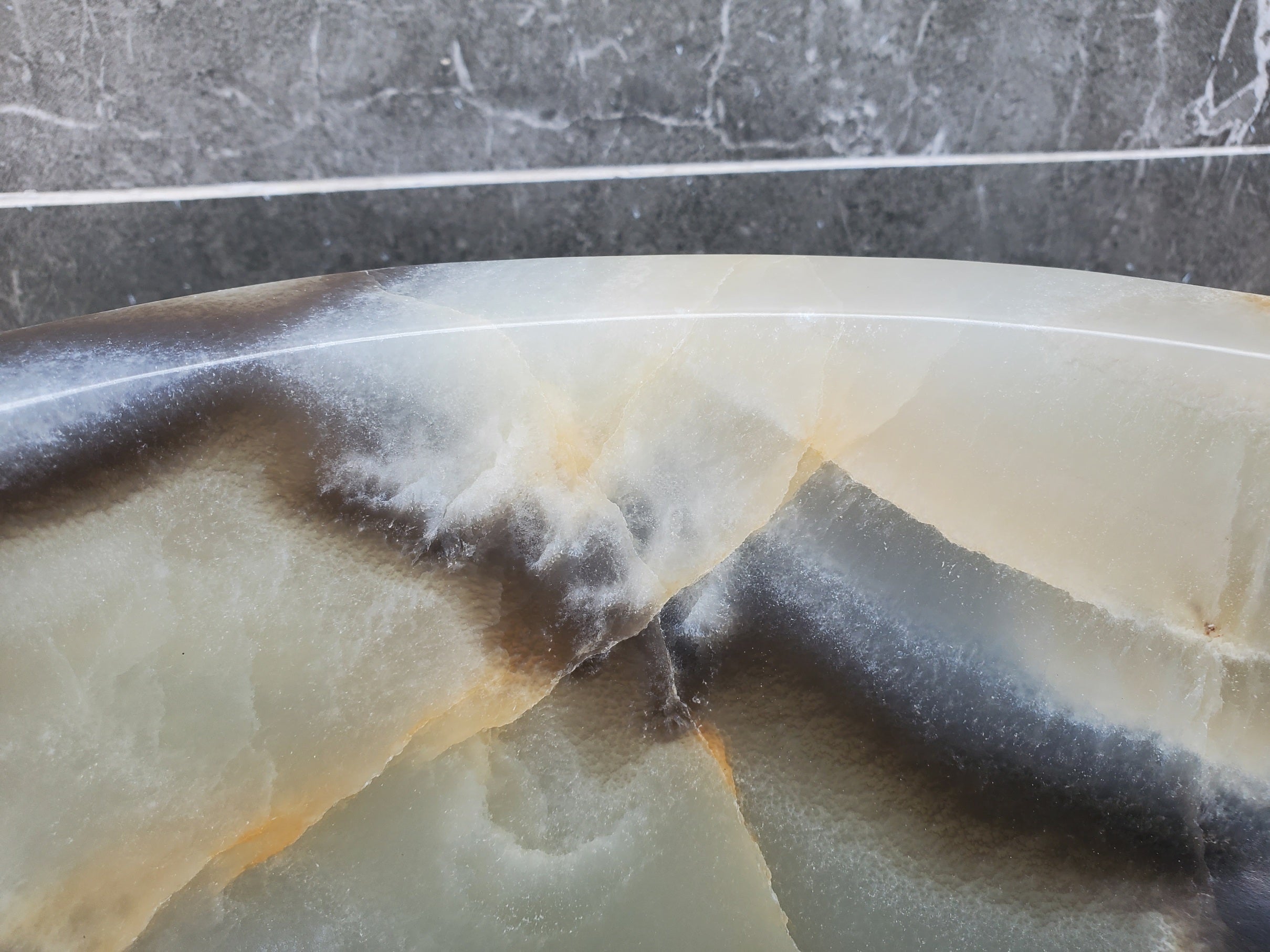 S29_31 Onyx Stone Vessel Bathroom Sink