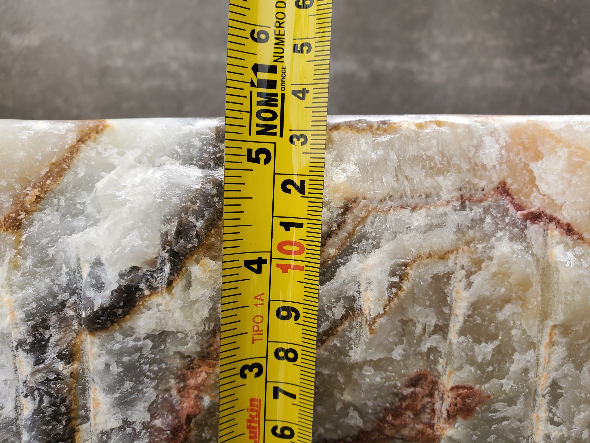 S30_35 Onyx Stone Vessel Bathroom Sink