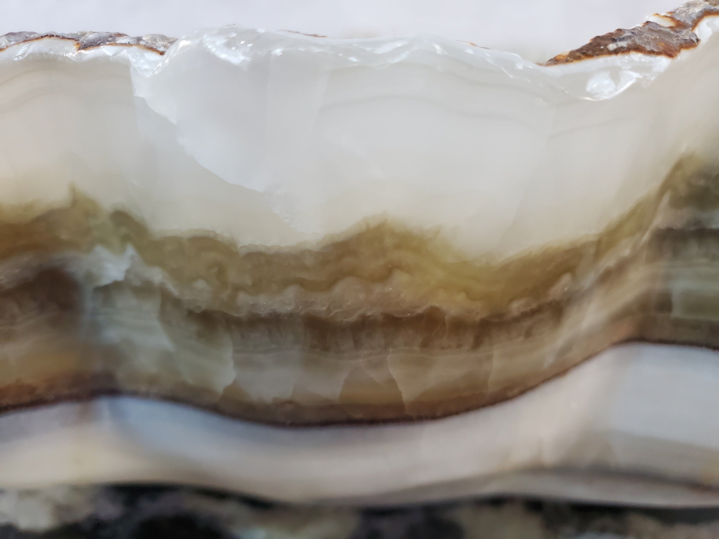 S27_20 Onyx Stone Bathroom Vessel Sink - 19 x 16 inch