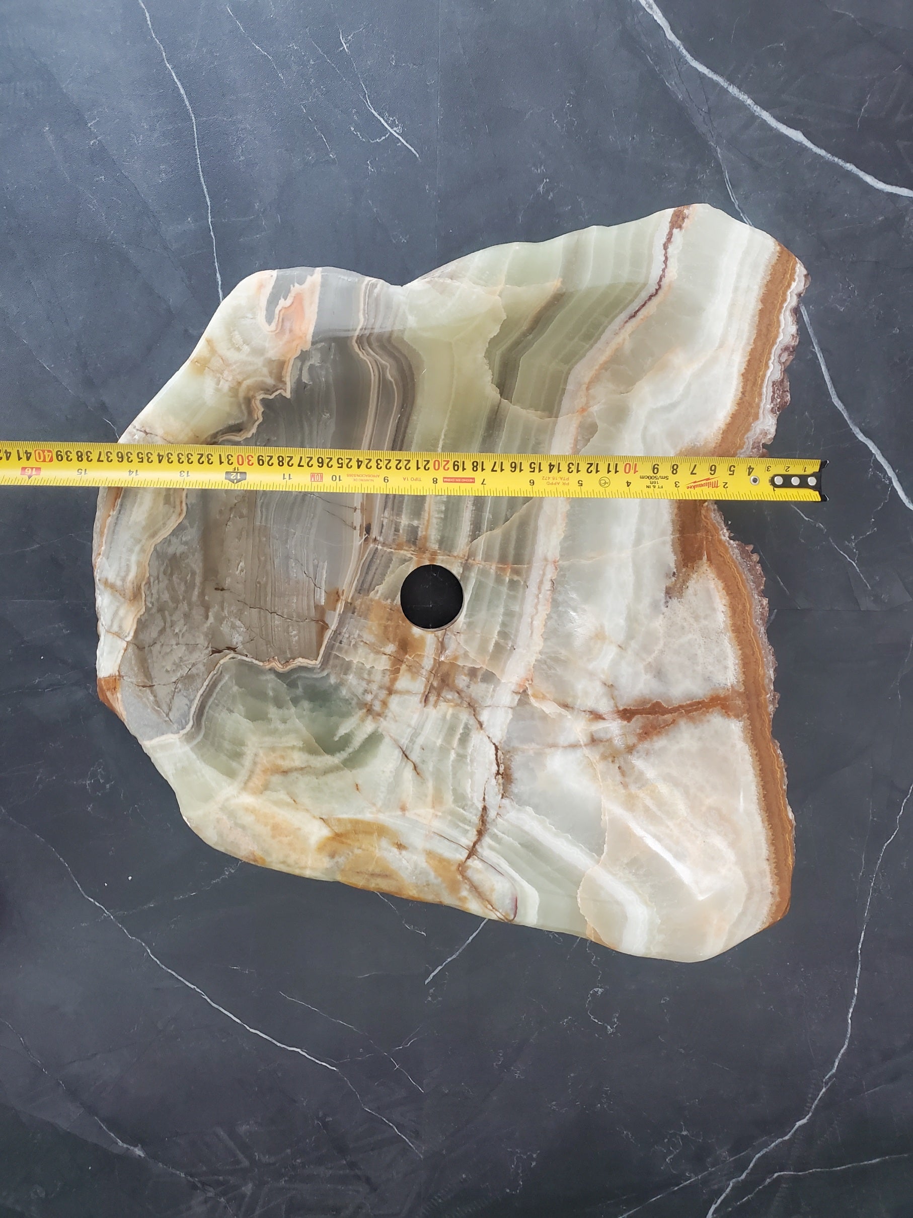 SET1028 Onyx Stone Vessel Bathroom Sink (Set of Two)