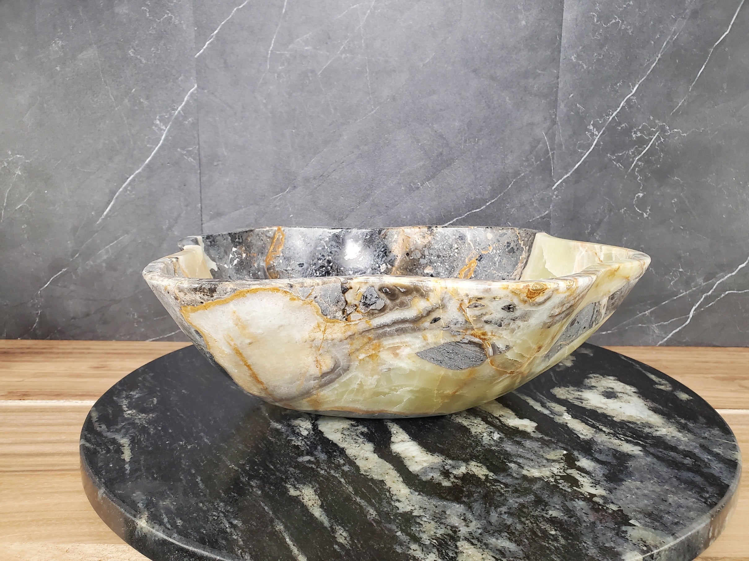 S28_06 Natural Stone Vessel Bathroom Sink