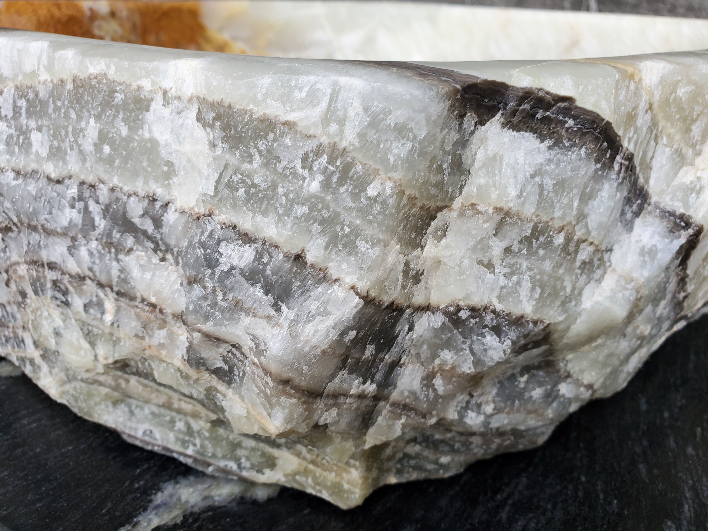 S30_29 Onyx Stone Vessel Bathroom Sink - 20.5 x 16 inch