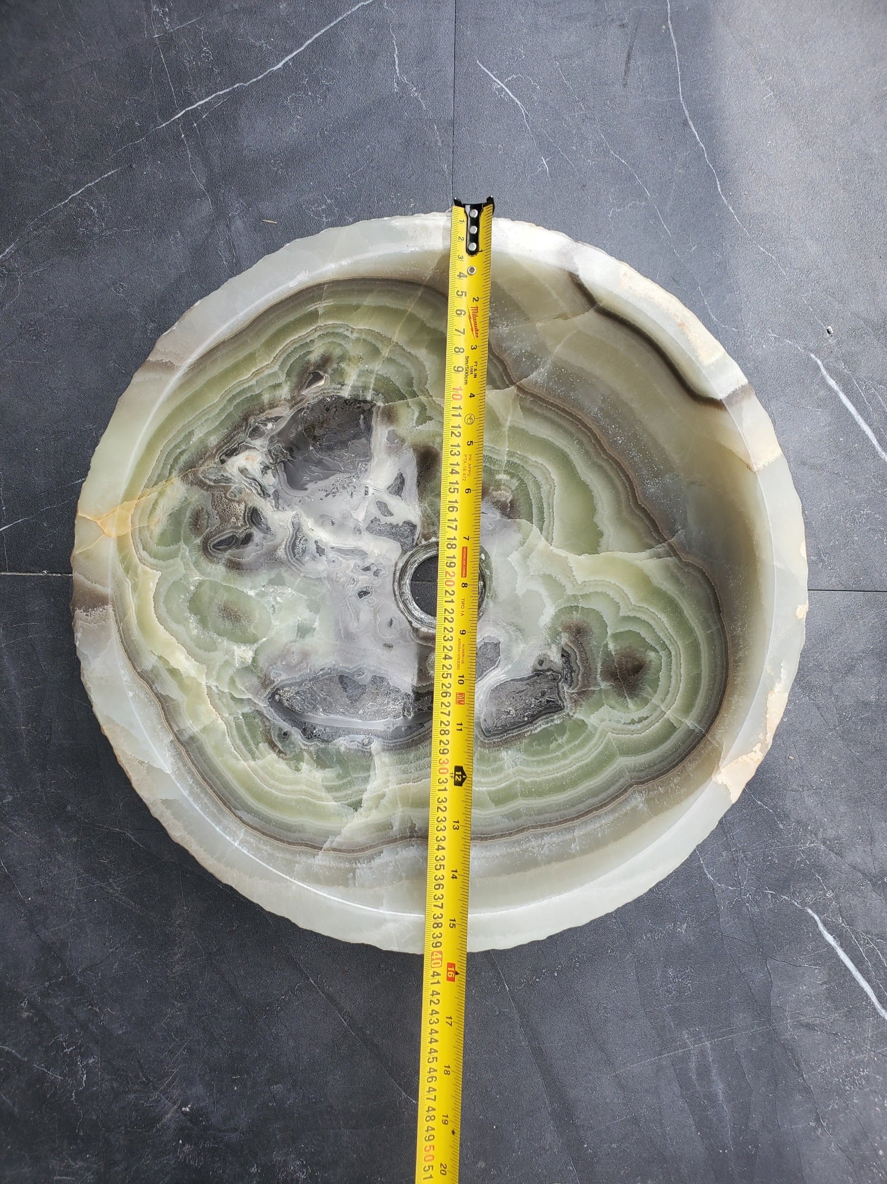 SET1052 Onyx Stone Vessel Bathroom Sink (Set of Two)