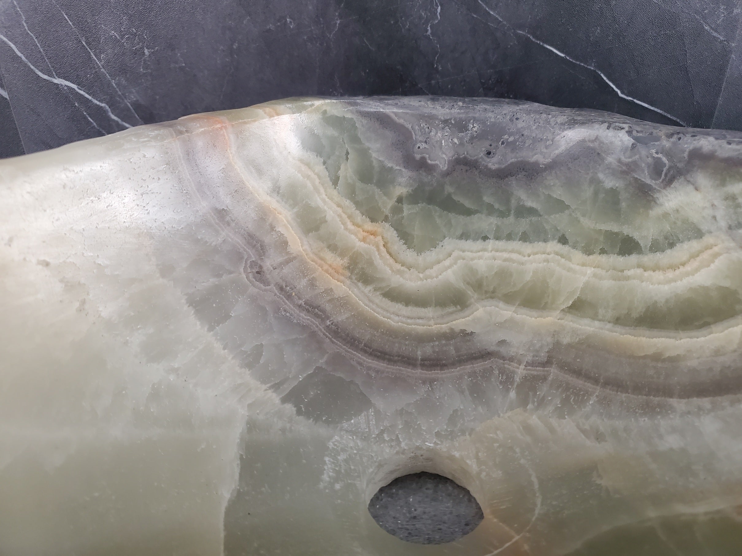 S26_11 Onyx Stone Vessel Bathroom Sink