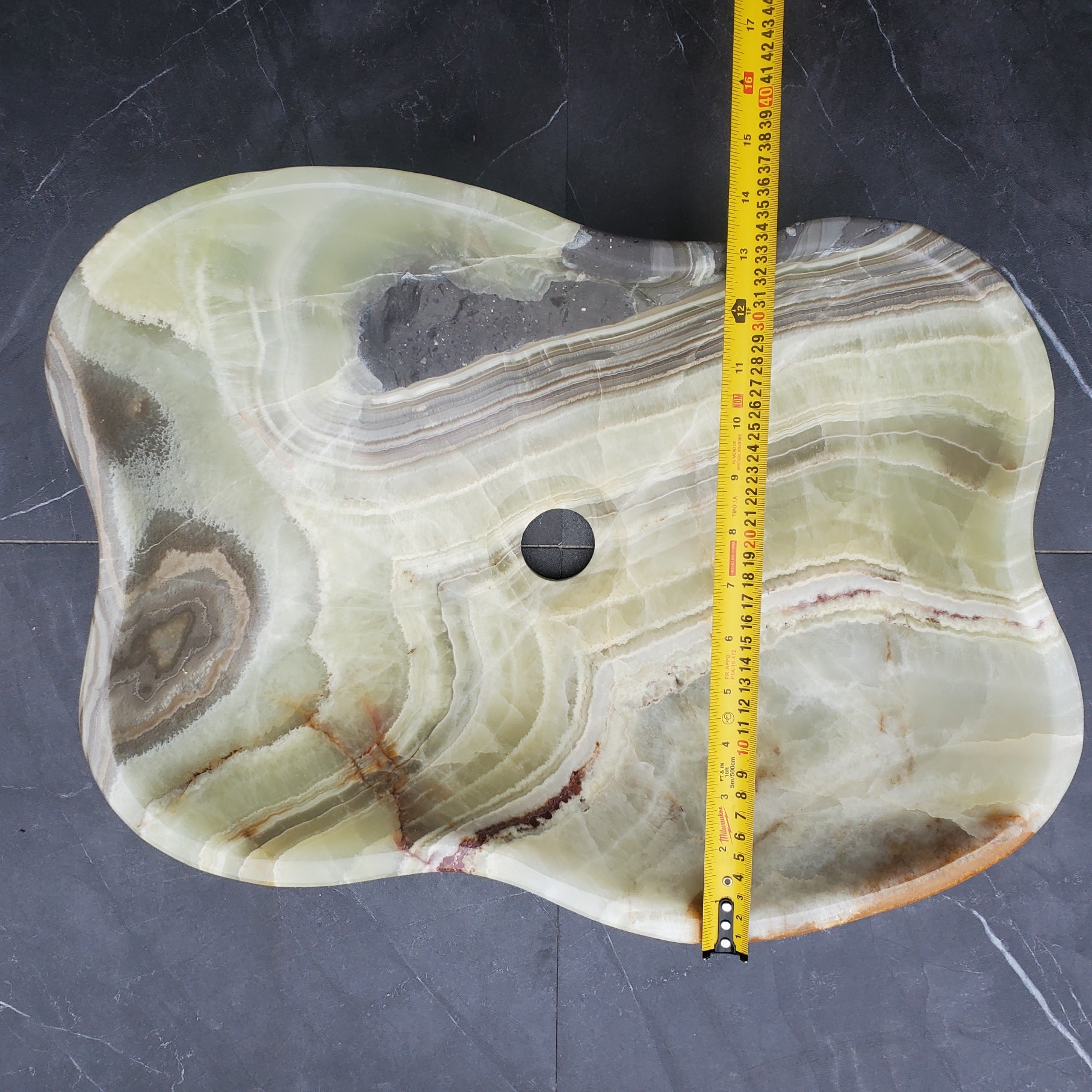 S30_03 Onyx Stone Vessel Bathroom Sink