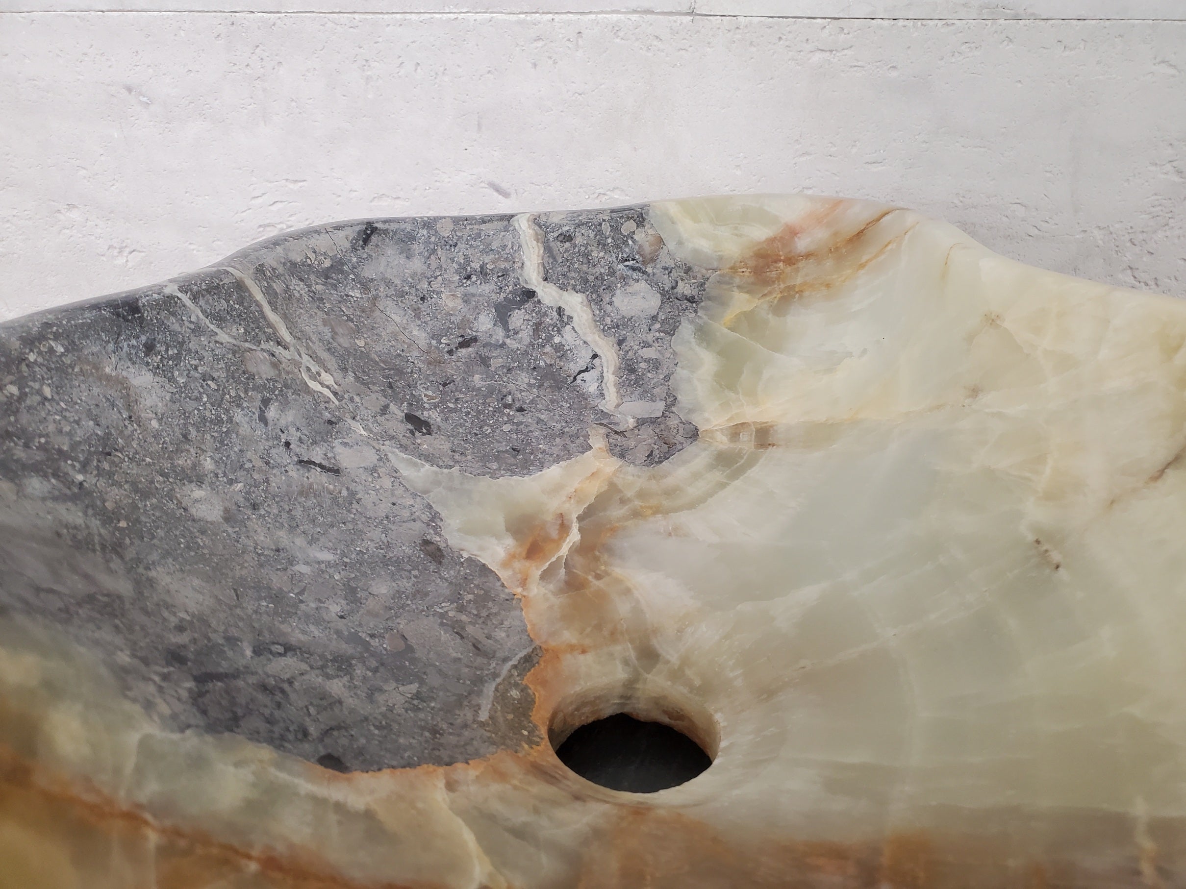 S28_09 Onyx Stone Vessel Bathroom Sink