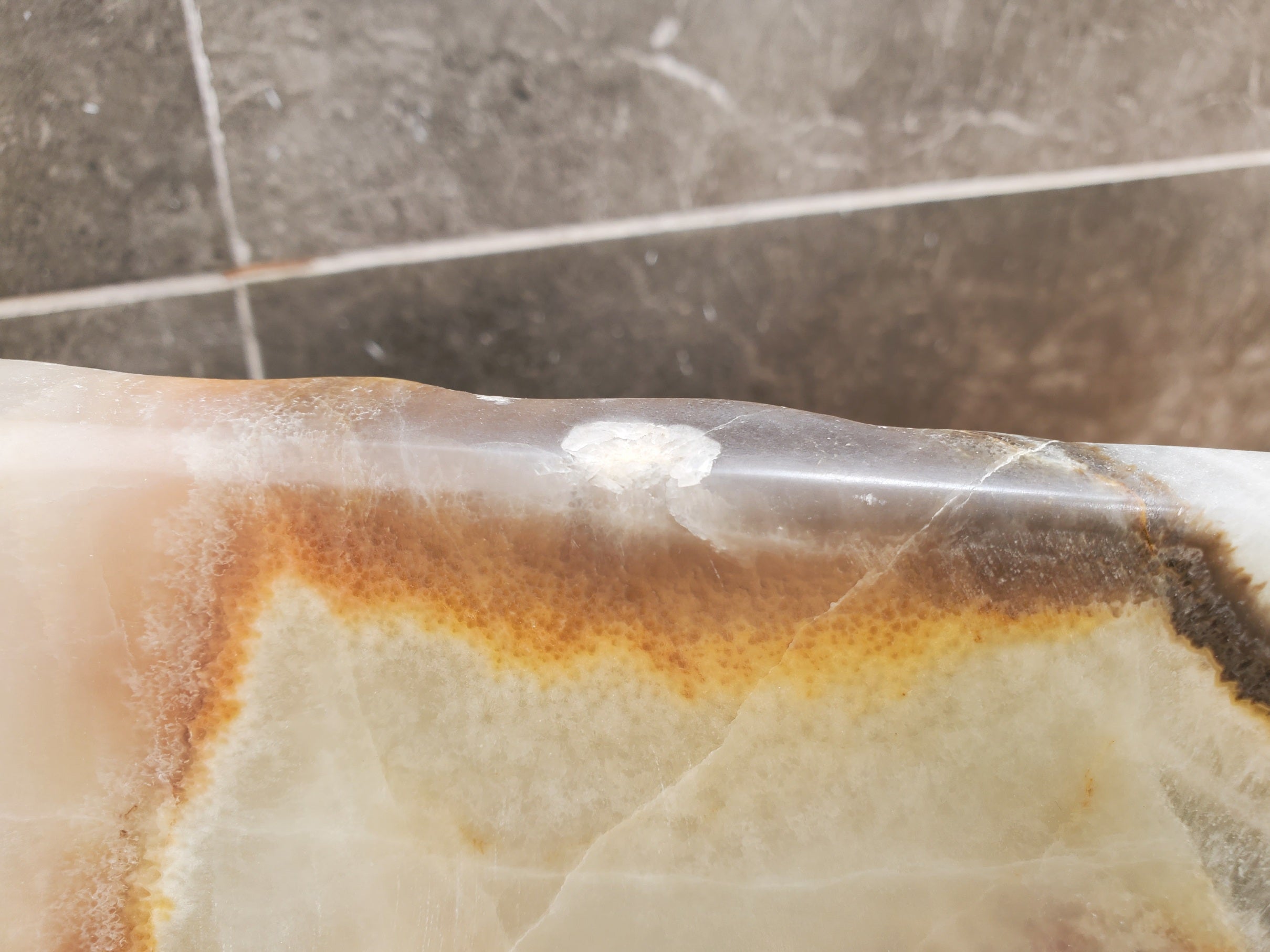 S30_35 Onyx Stone Vessel Bathroom Sink