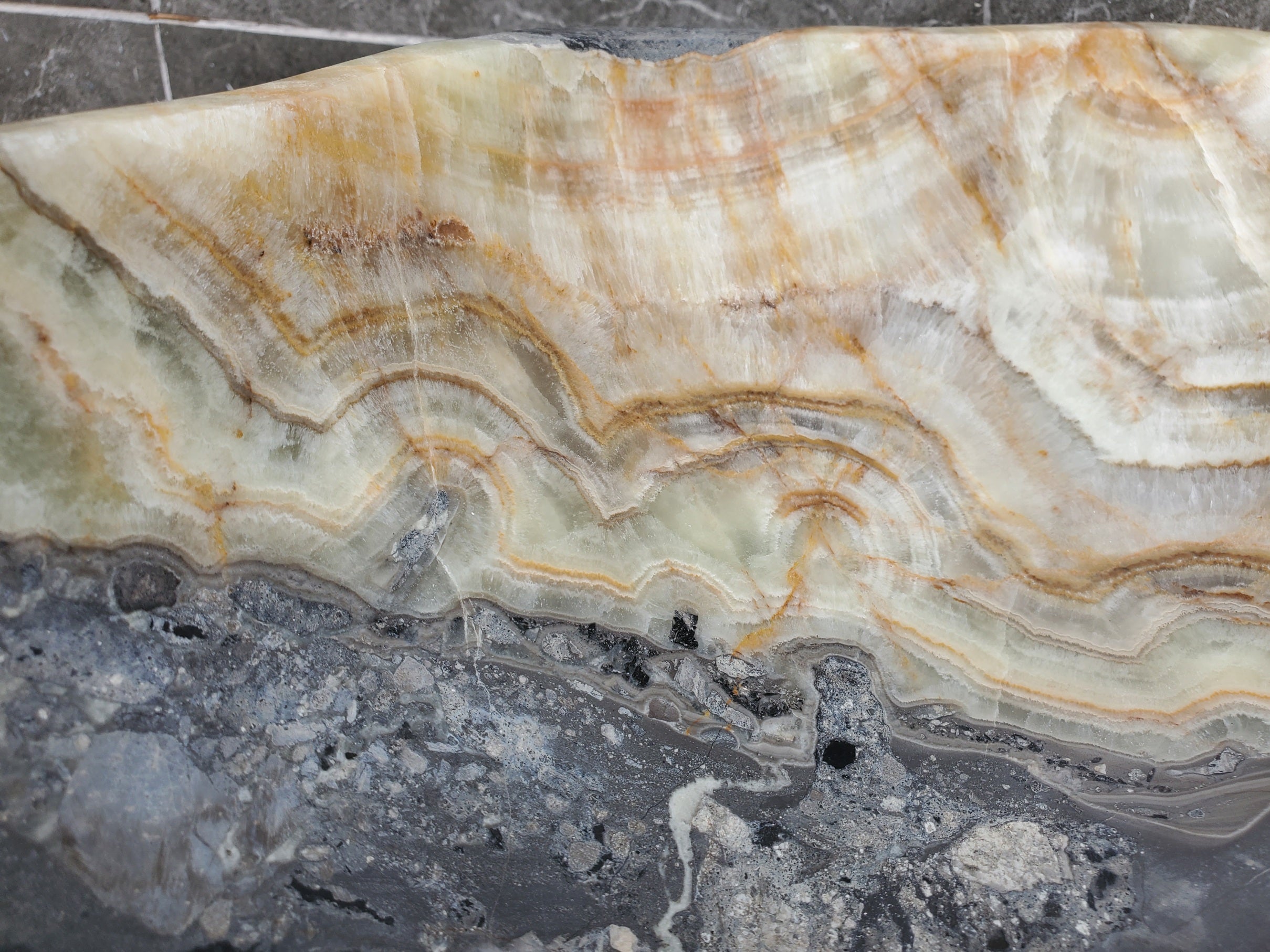 S31_02 Onyx Stone Vessel Bathroom Sink