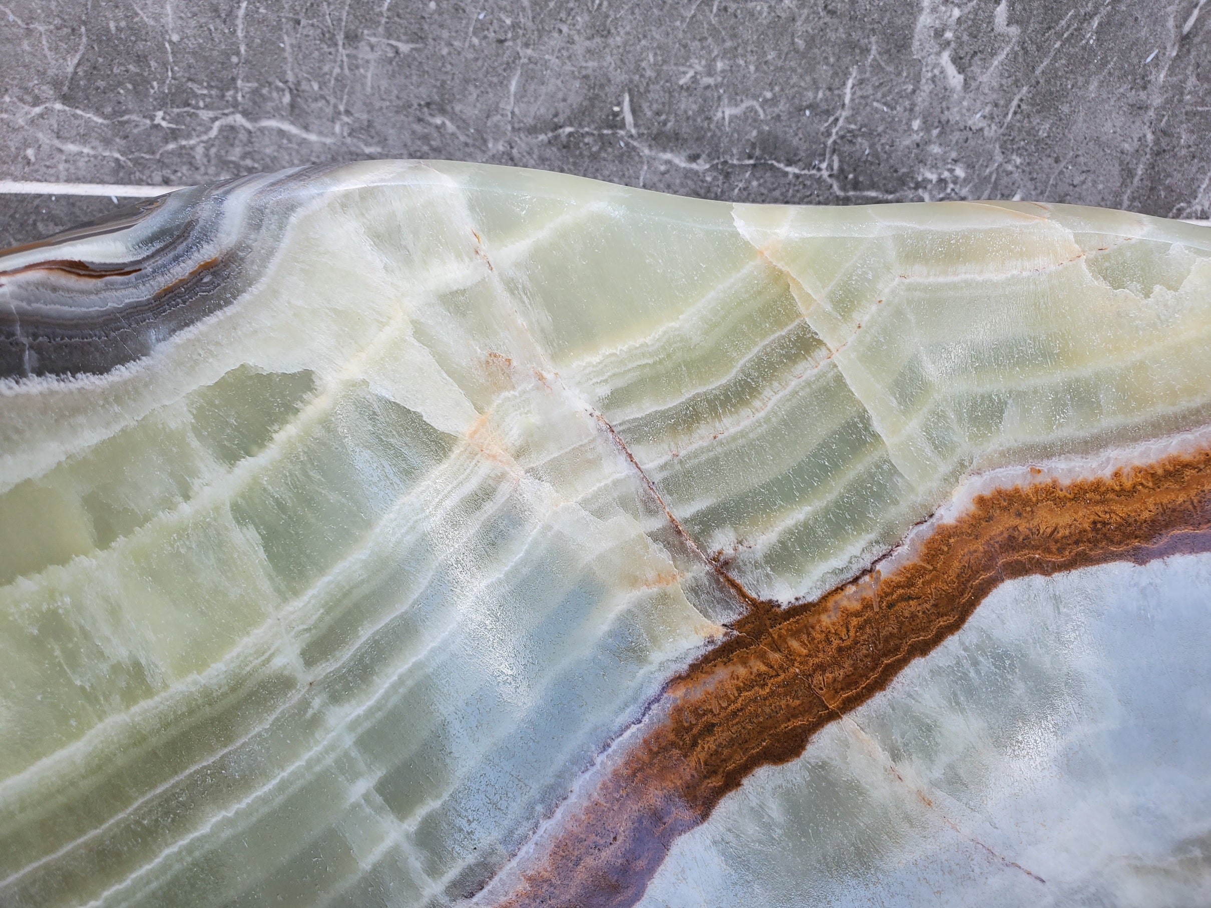 S30_14 Onyx Stone Vessel Bathroom Sink