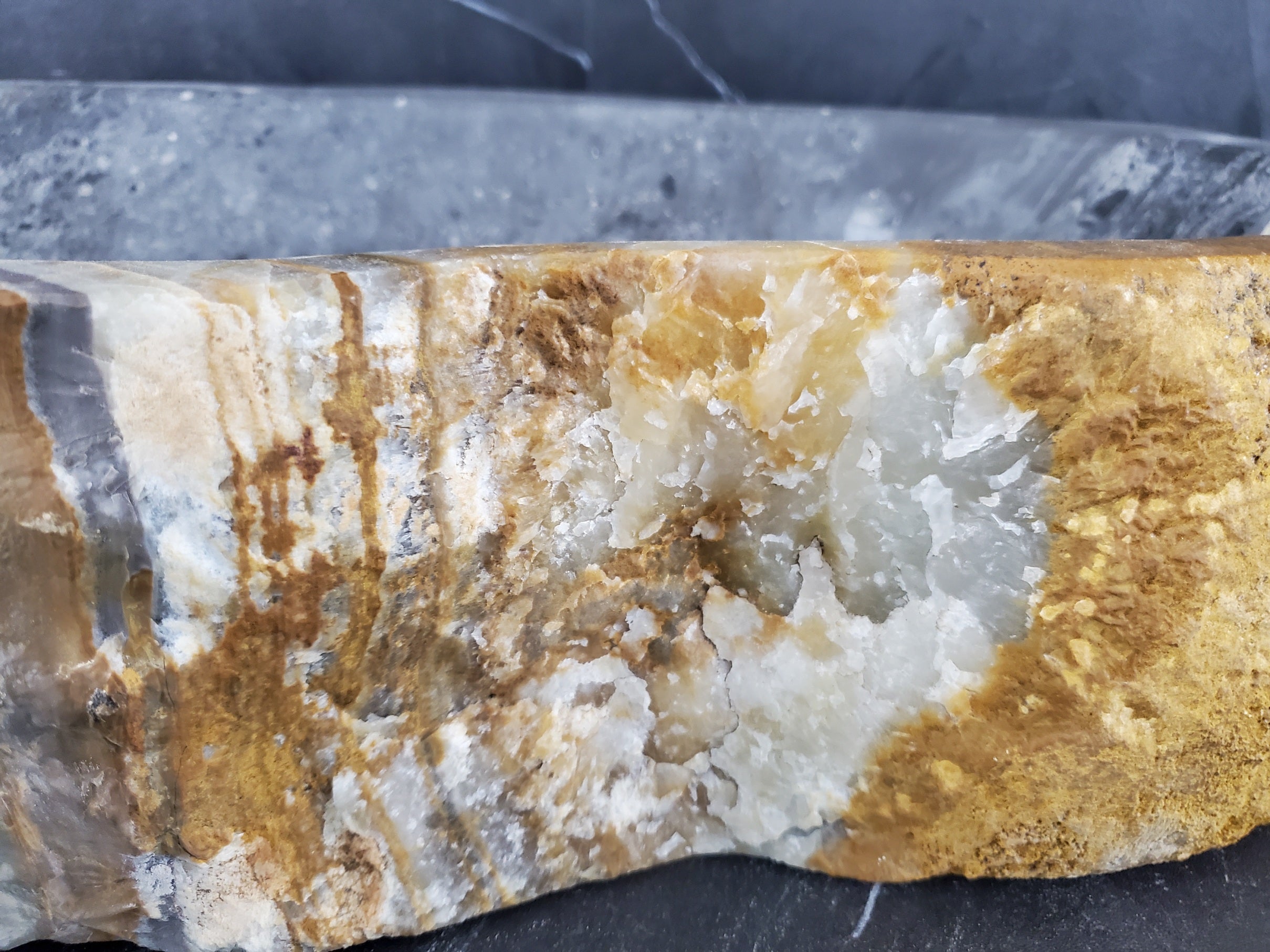 S25_21 Onyx Stone Vessel Bathroom Sink - 21.5 x 12 inch