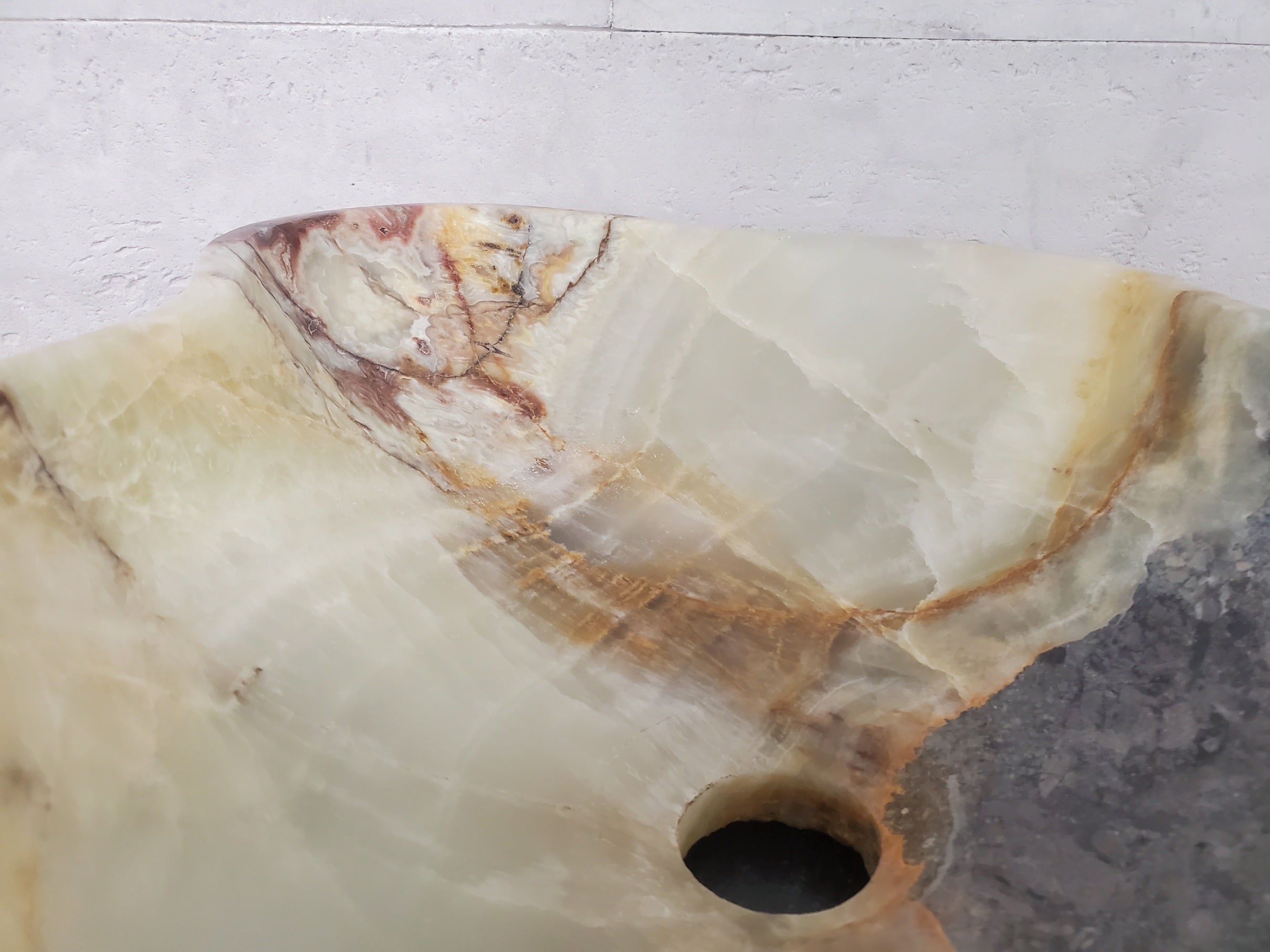 S28_09 Onyx Stone Vessel Bathroom Sink