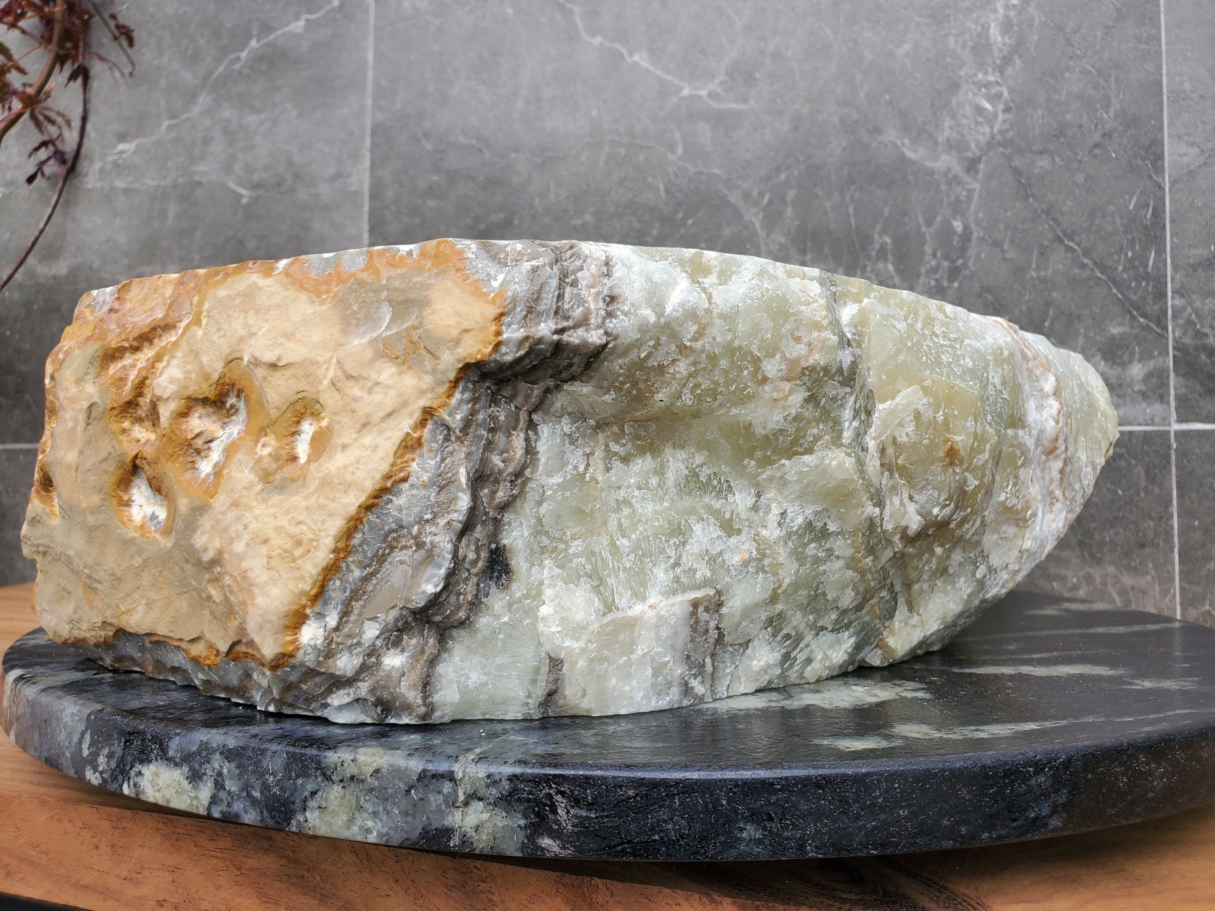 S29_20 Onyx Stone Vessel Bathroom Sink