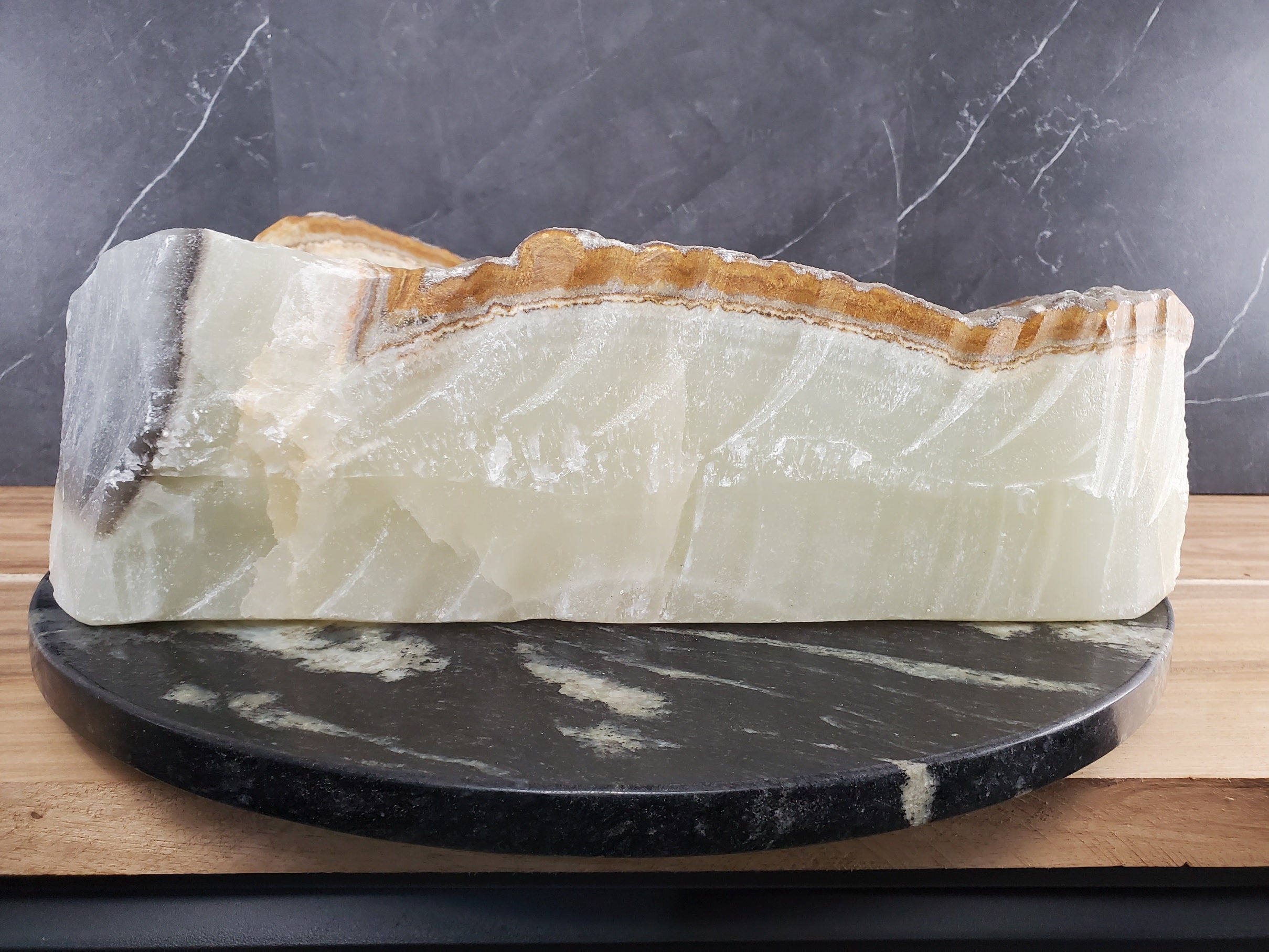 S28_15 Onyx Stone Vessel Bathroom Sink - 18 x 15 inch