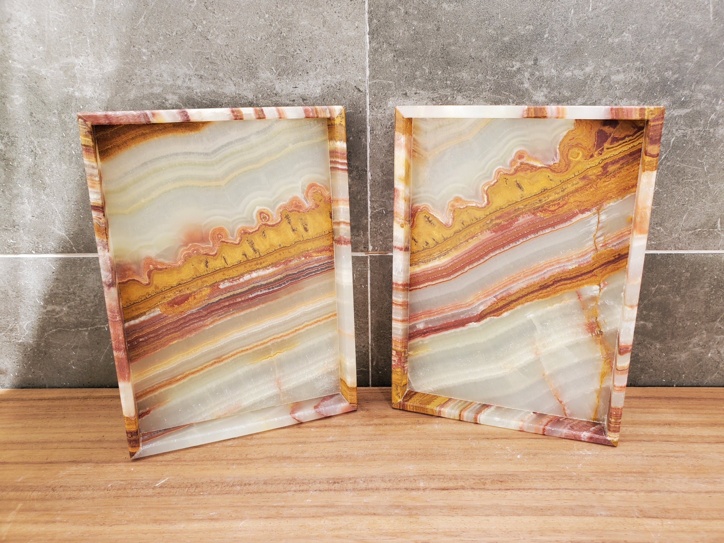 TRAY08 Green Onyx Stone Tray, Jewelry Organizer