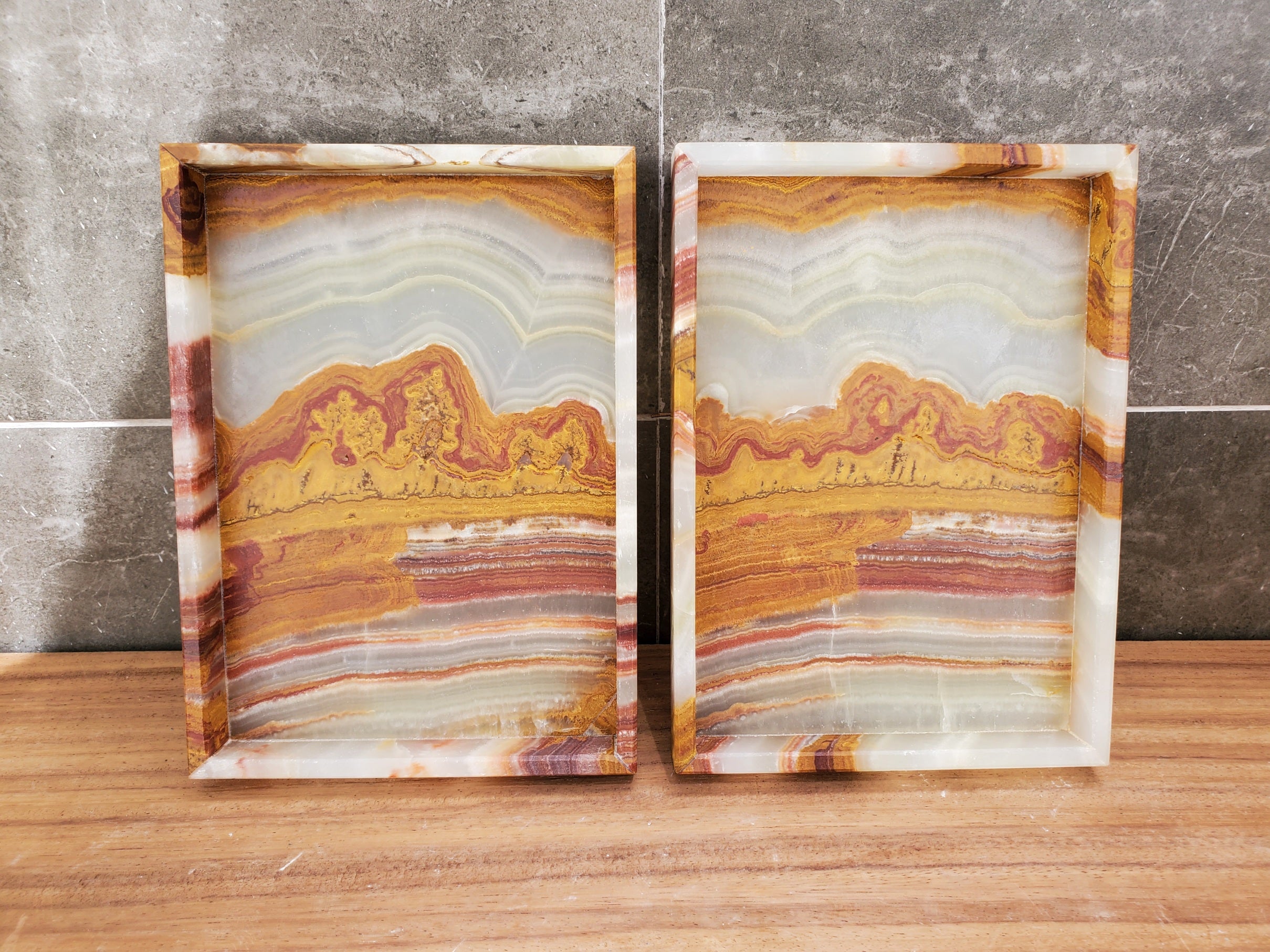 TRAY08 Green Onyx Stone Tray, Jewelry Organizer